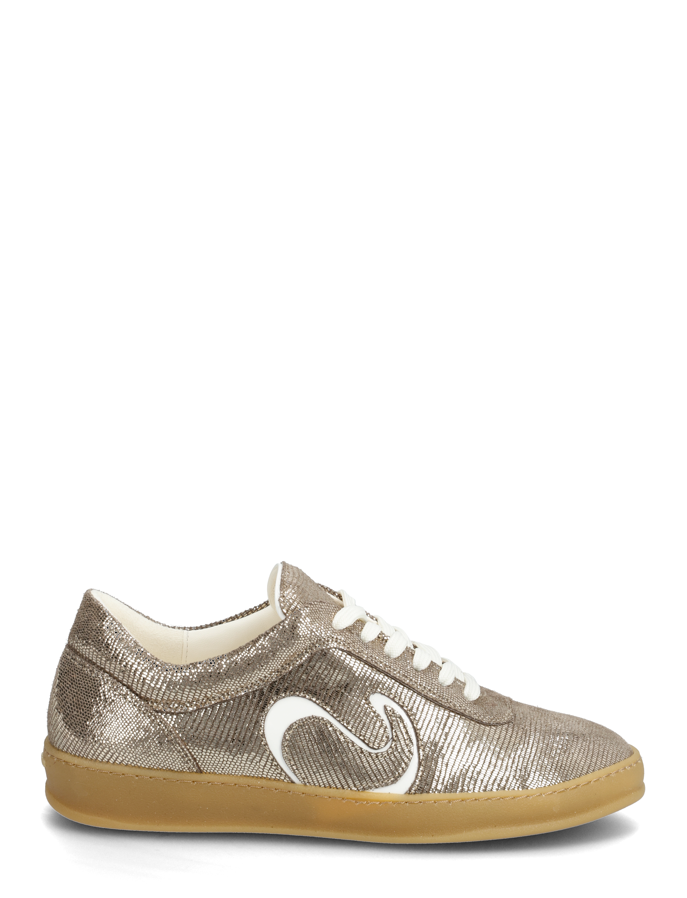 Anonymous Copenhagen - Blaire - lave sneakers - lizard metallic goat & polished soft calf vintage champagne & white sand - 1