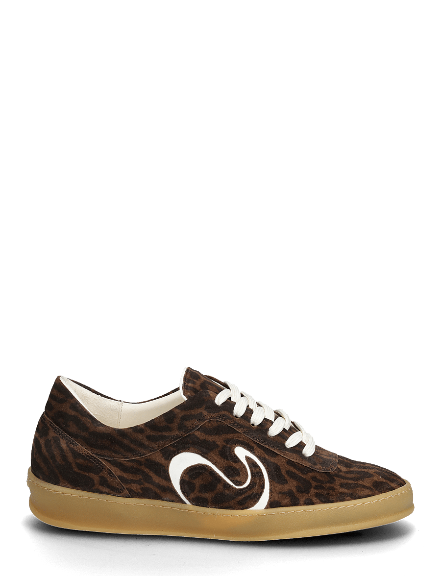 Anonymous Copenhagen - Blaire - madala säärega tossud - calf suede print & polished soft calf jaguar & white sand - 1