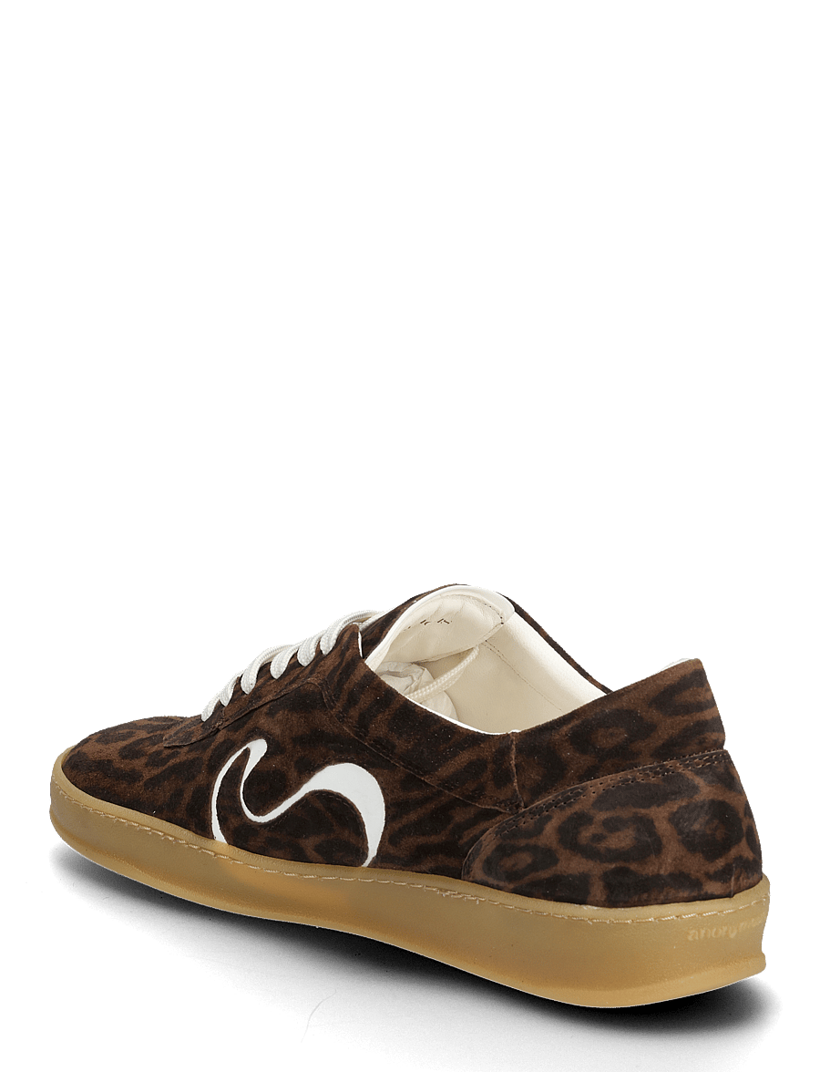 Anonymous Copenhagen - Blaire - madala säärega tossud - calf suede print & polished soft calf jaguar & white sand - 2