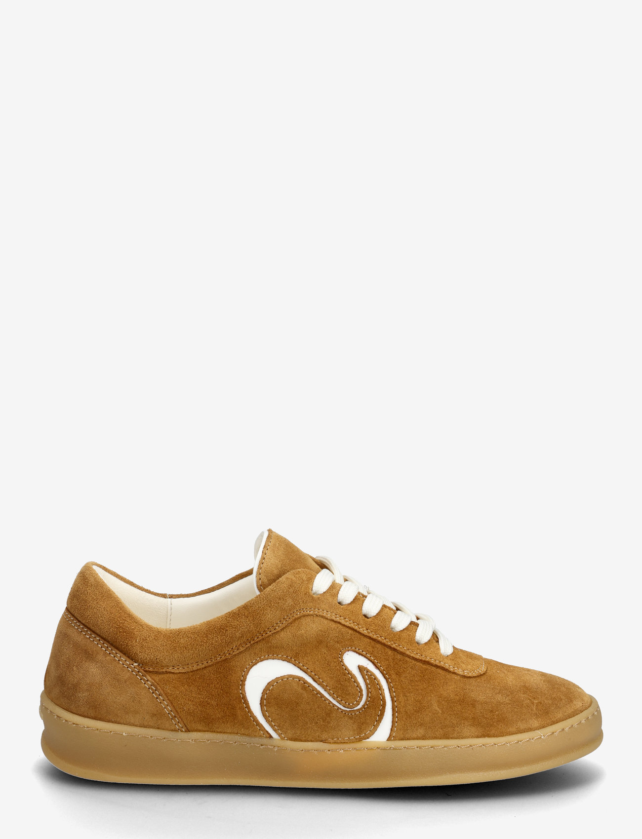 Anonymous Copenhagen - Blaire - lage sneakers - calf suede & polished soft calf bamboo brown & white sand - 1