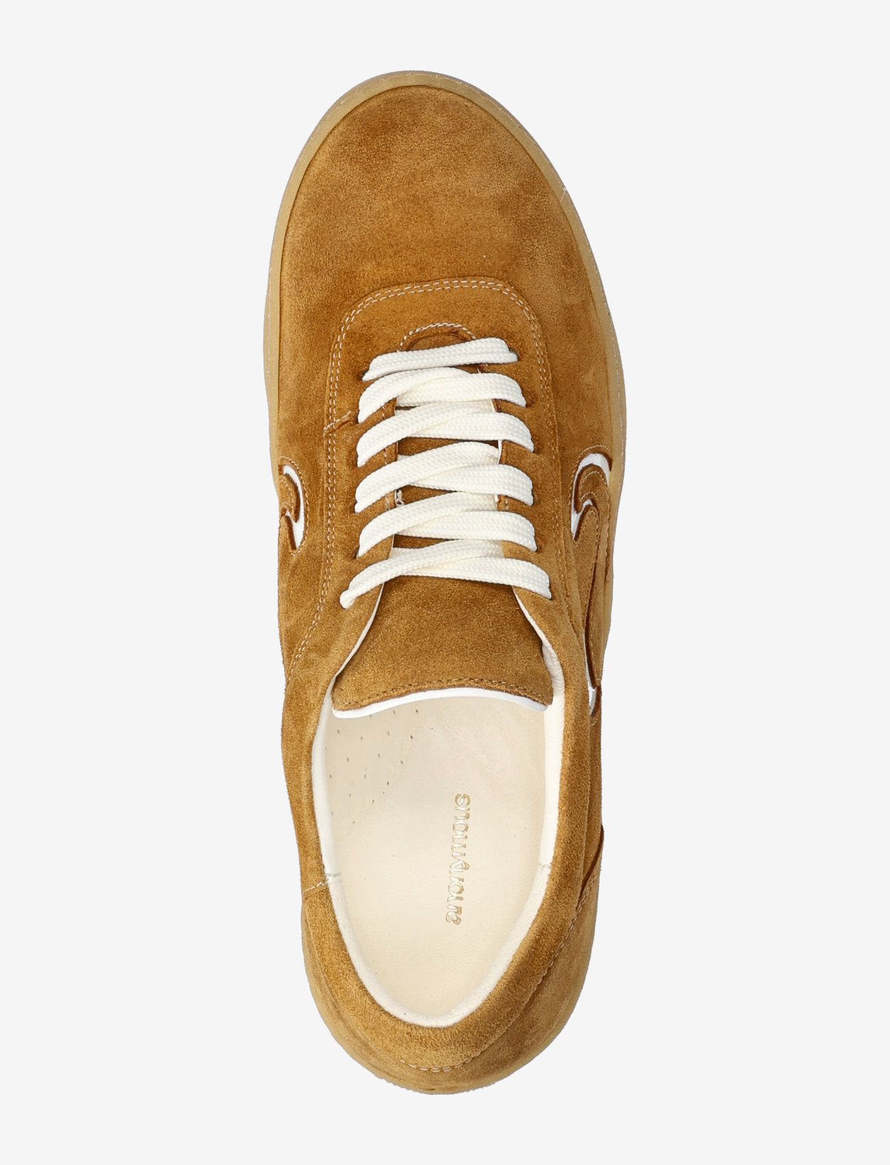 Anonymous Copenhagen - Blaire - lage sneakers - calf suede & polished soft calf bamboo brown & white sand - 3