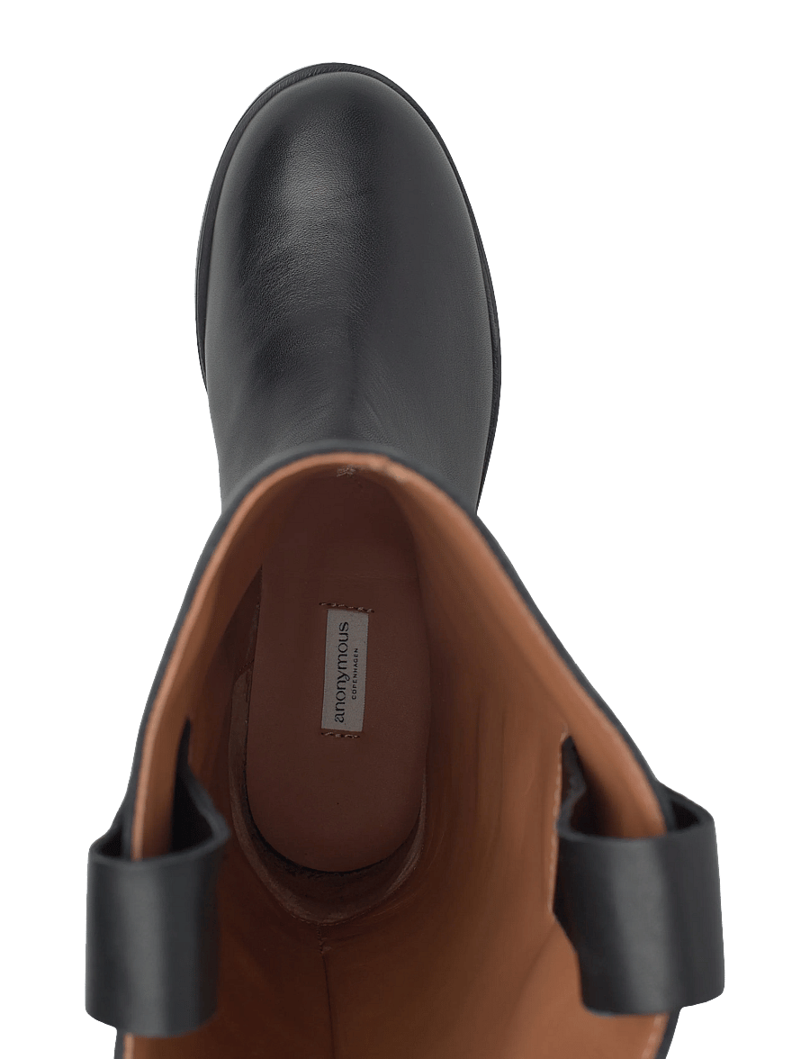 Anonymous Copenhagen - Brinesh - knähöga stövlar - soft calf black - 3