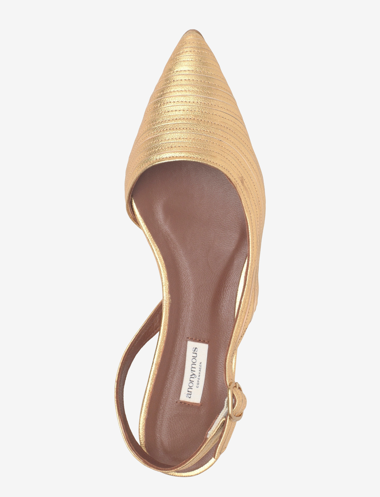 Anonymous Copenhagen - Carla 10 - platta slingbacks - metallic goat gold - 3