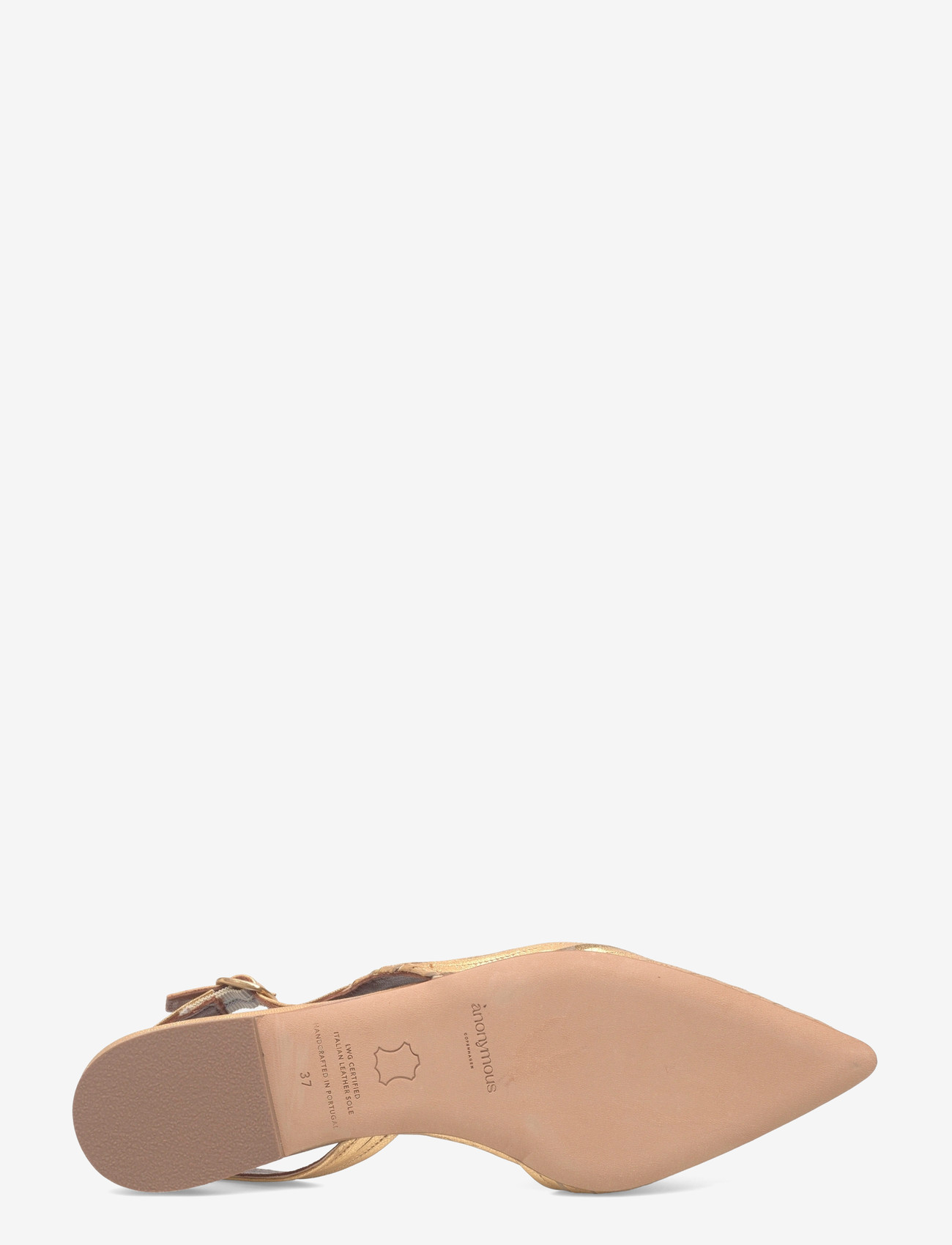 Anonymous Copenhagen - Carla 10 - platta slingbacks - metallic goat gold - 4