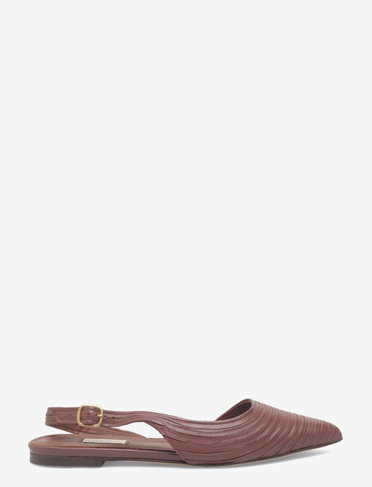 Anonymous Copenhagen - Carla 10 - flache slingbacks - shiny lamb chocolate - 1