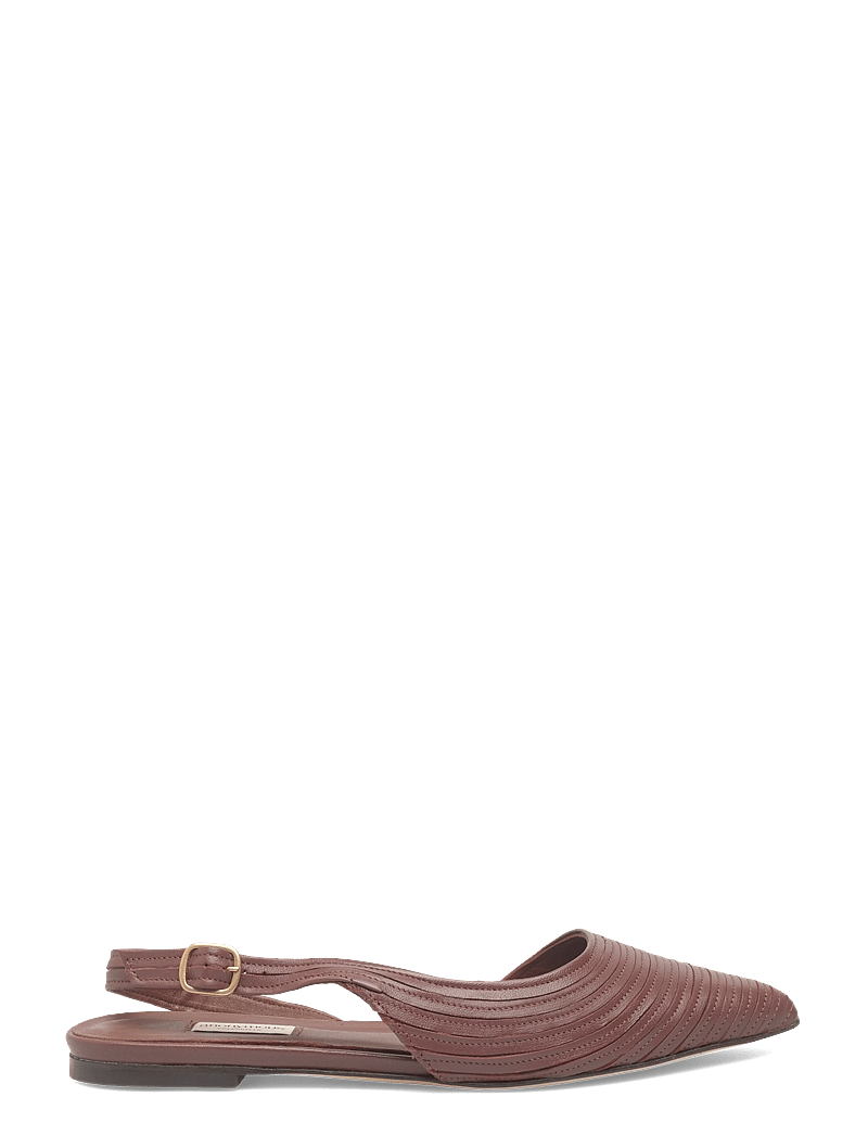 Anonymous Copenhagen - Carla 10 - flache slingbacks - shiny lamb chocolate - 1