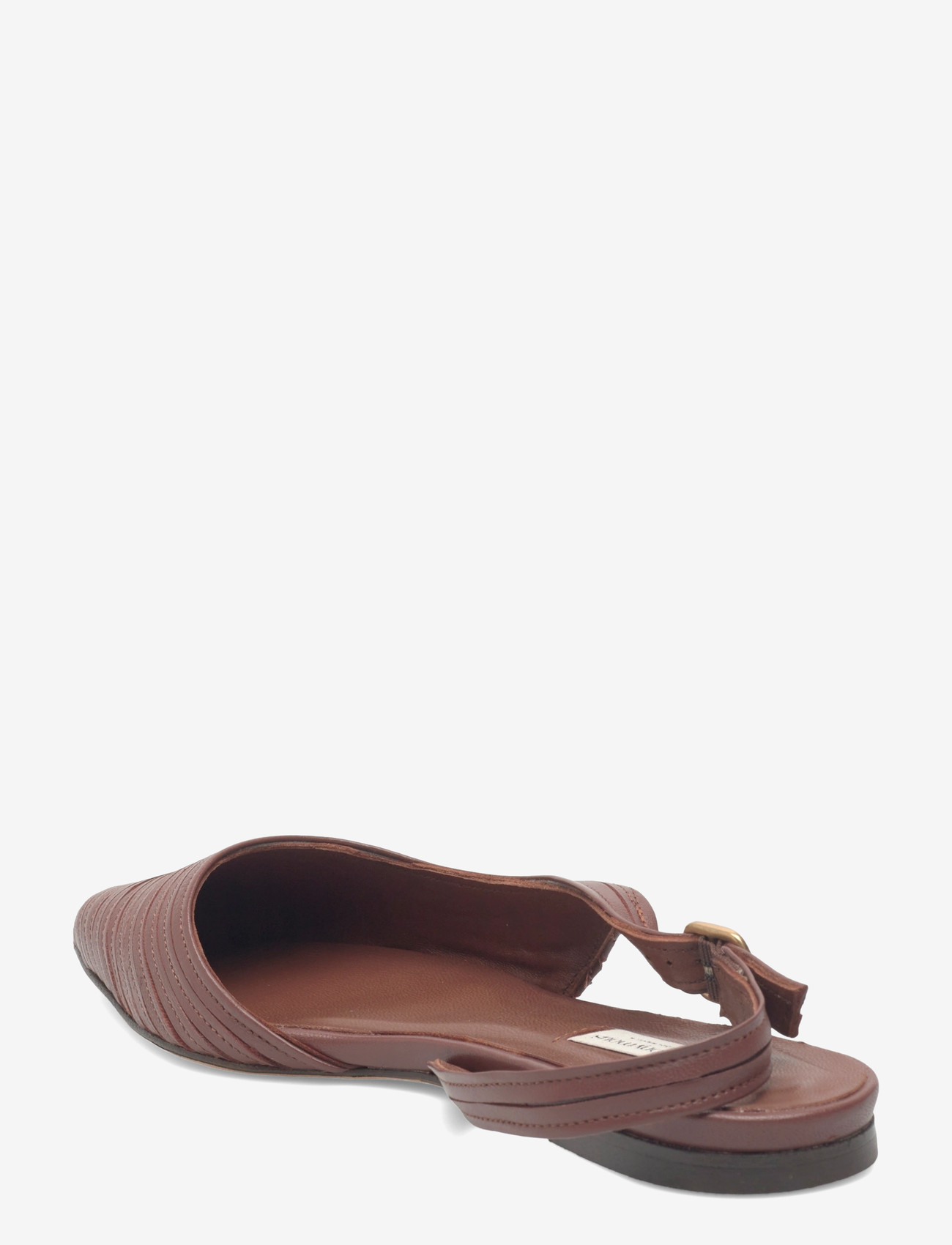 Anonymous Copenhagen - Carla 10 - flache slingbacks - shiny lamb chocolate - 2
