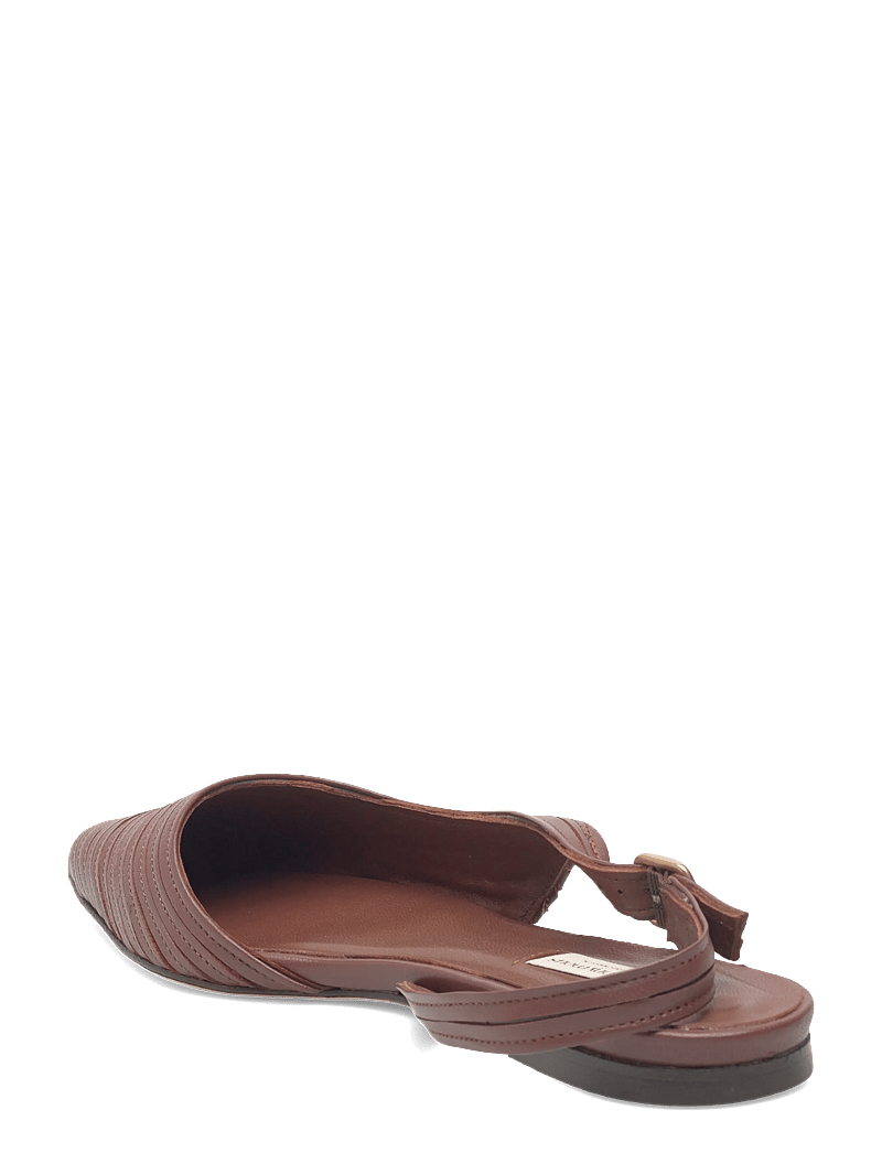 Anonymous Copenhagen - Carla 10 - flache slingbacks - shiny lamb chocolate - 2