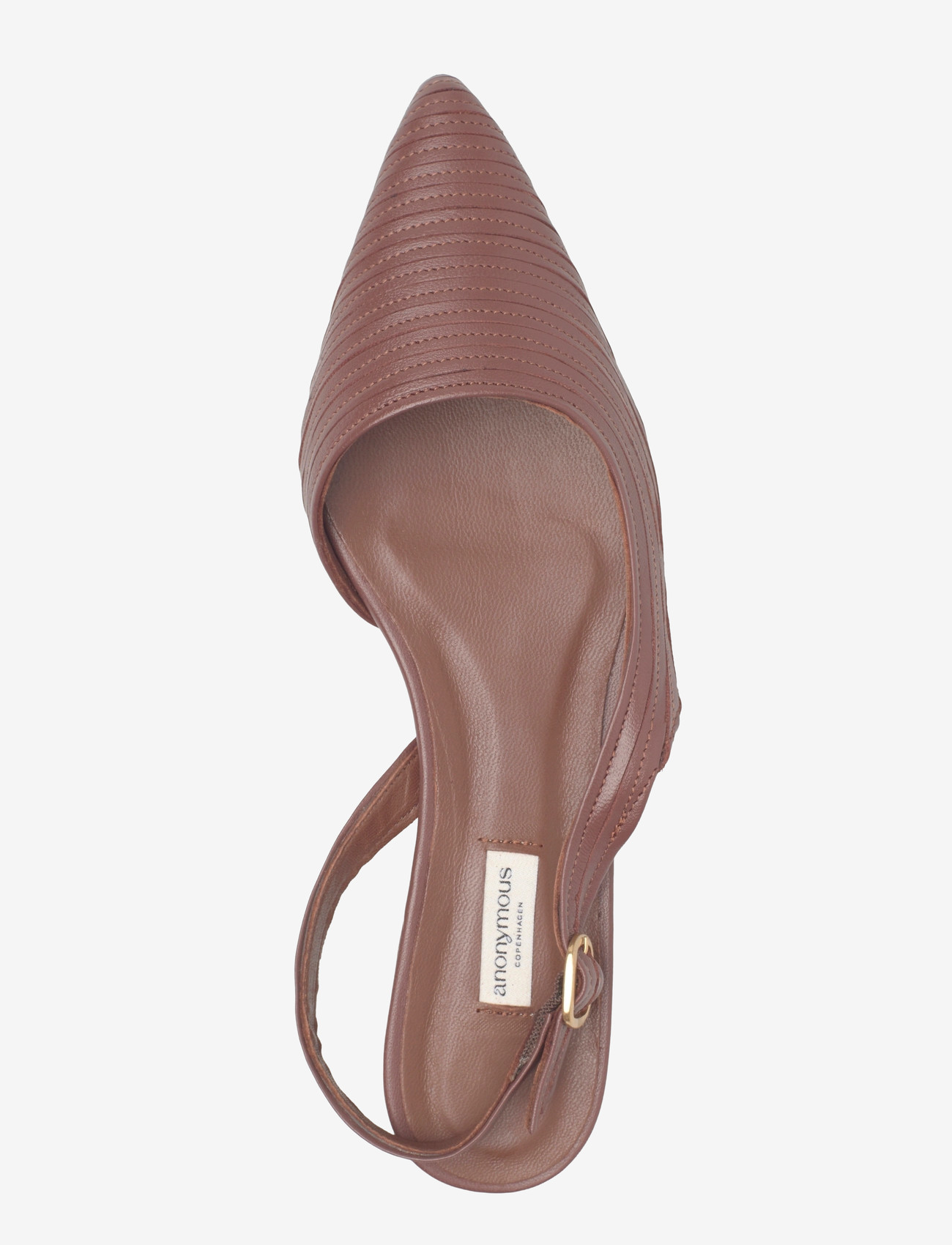 Anonymous Copenhagen - Carla 10 - flache slingbacks - shiny lamb chocolate - 3