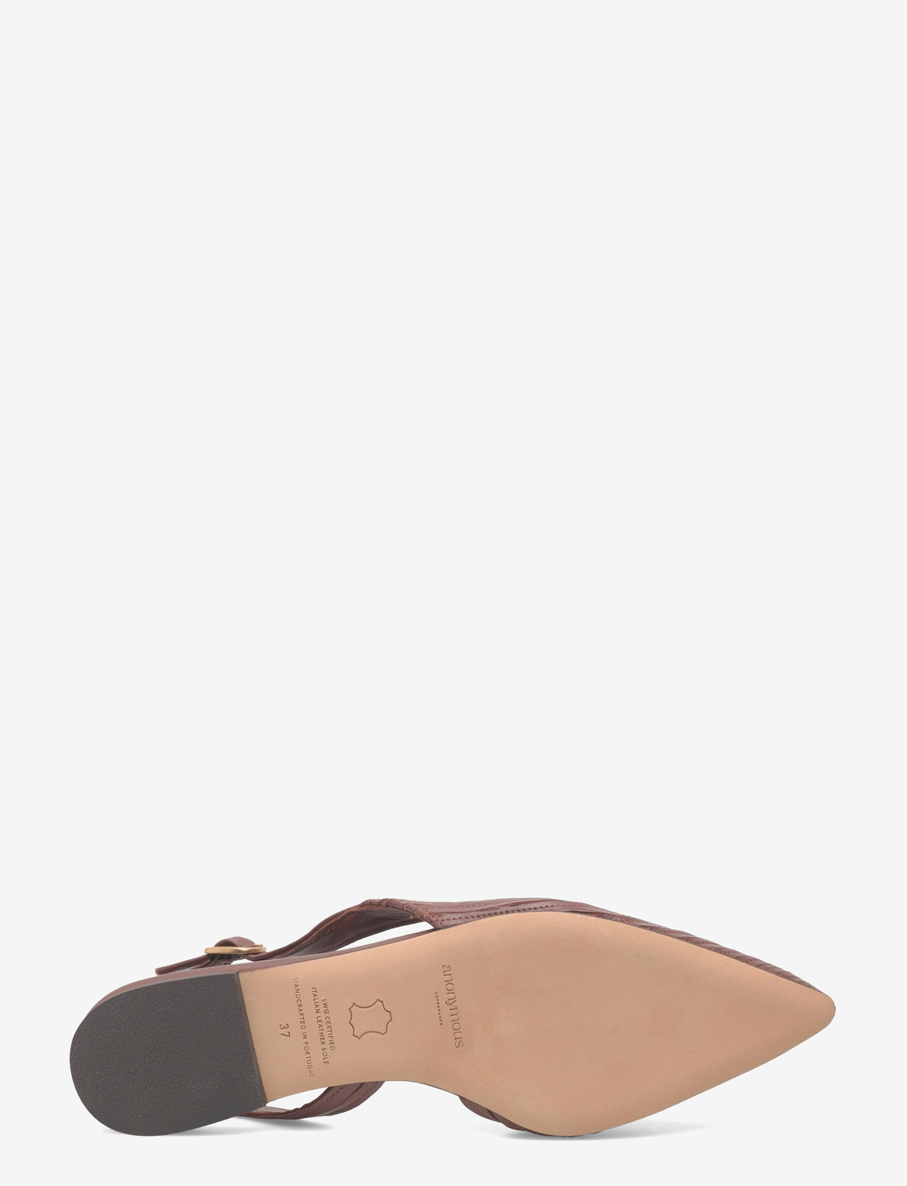 Anonymous Copenhagen - Carla 10 - flache slingbacks - shiny lamb chocolate - 4