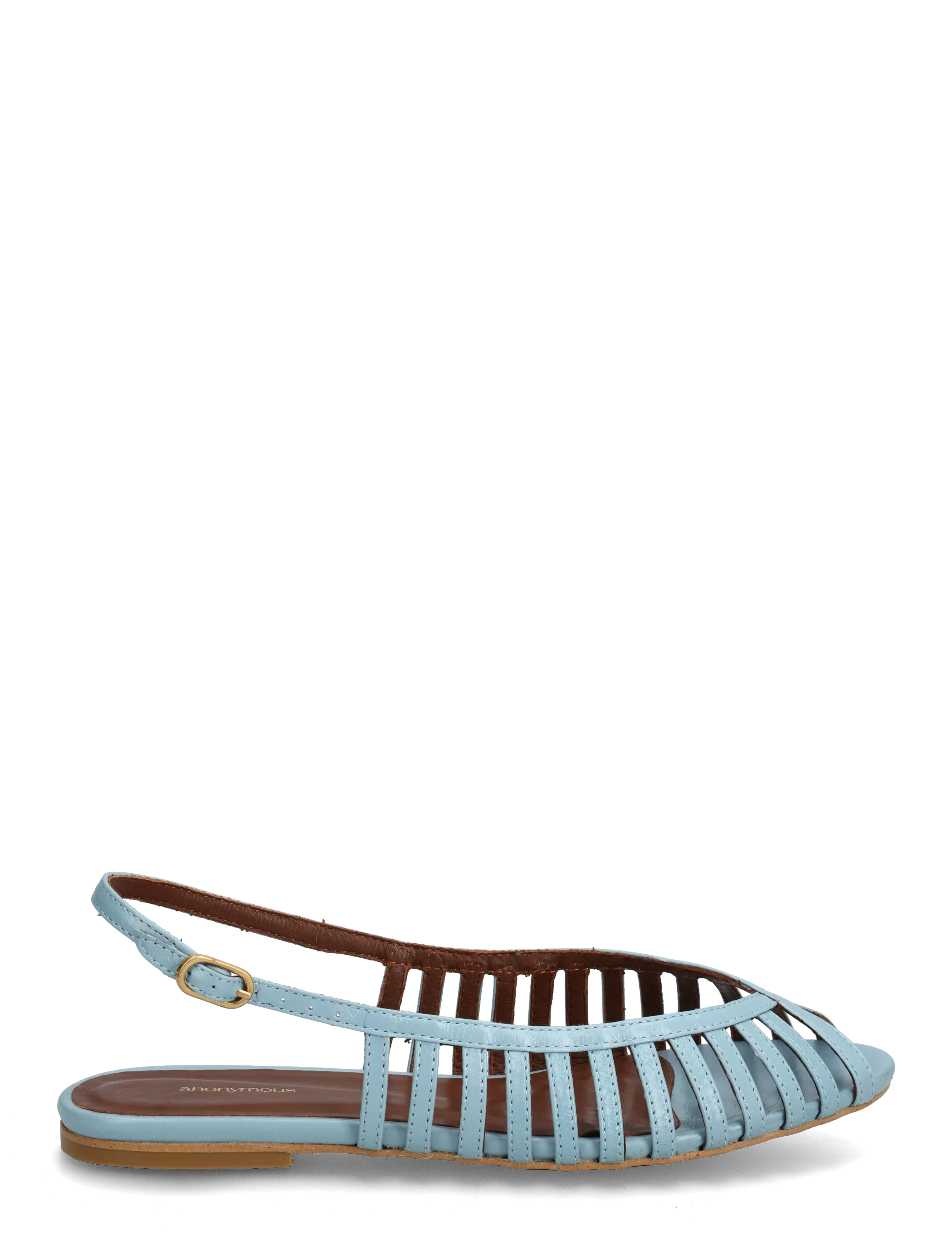 Anonymous Copenhagen - Carminho 10 - platta sandaler - crinkled polished goat porcelain blue - 1