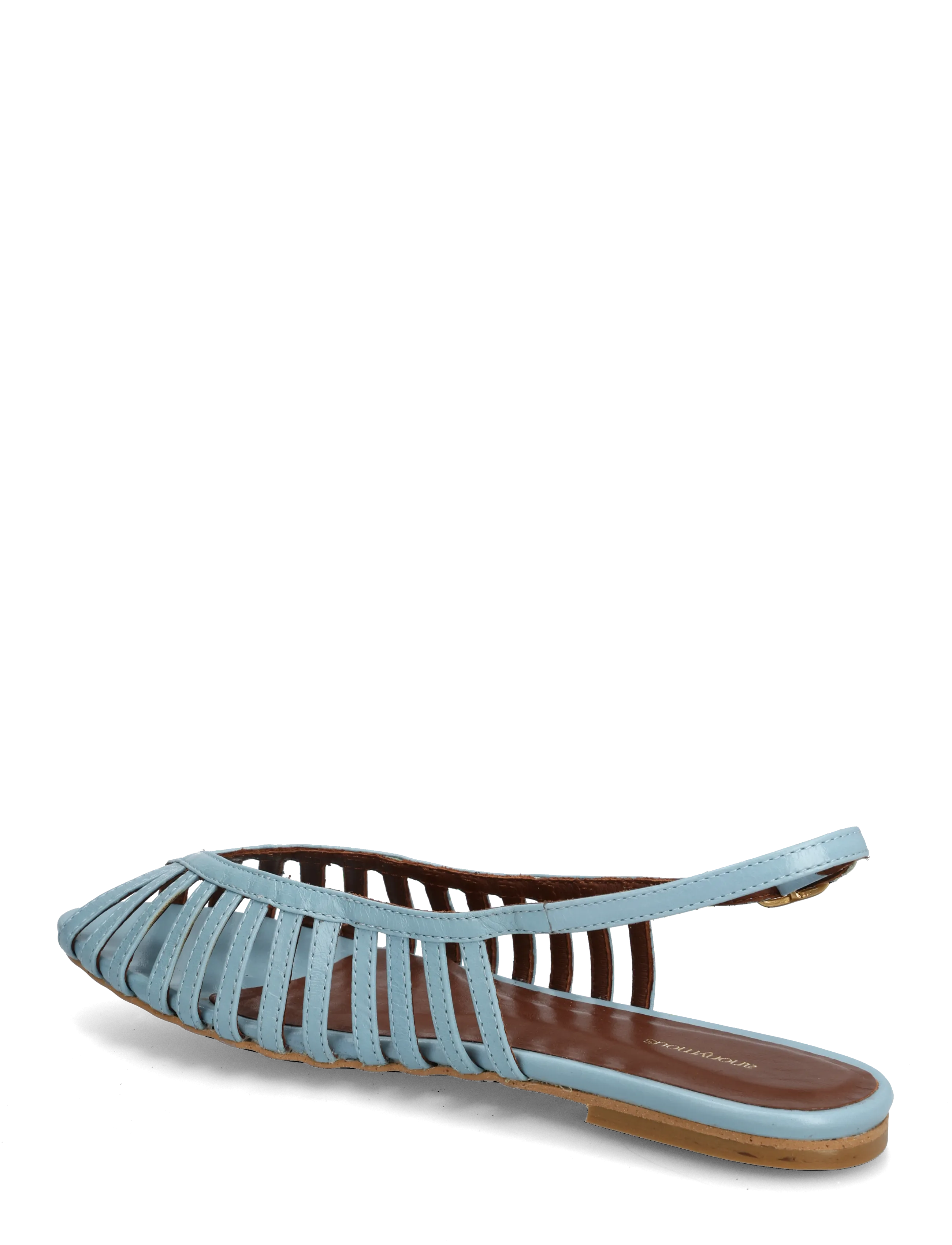 Anonymous Copenhagen - Carminho 10 - platta sandaler - crinkled polished goat porcelain blue - 2