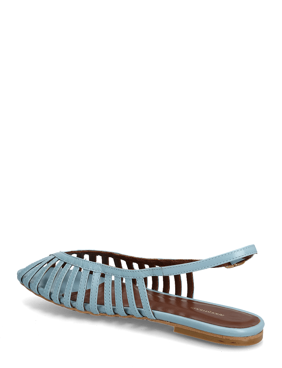 Anonymous Copenhagen - Carminho 10 - platta sandaler - crinkled polished goat porcelain blue - 2