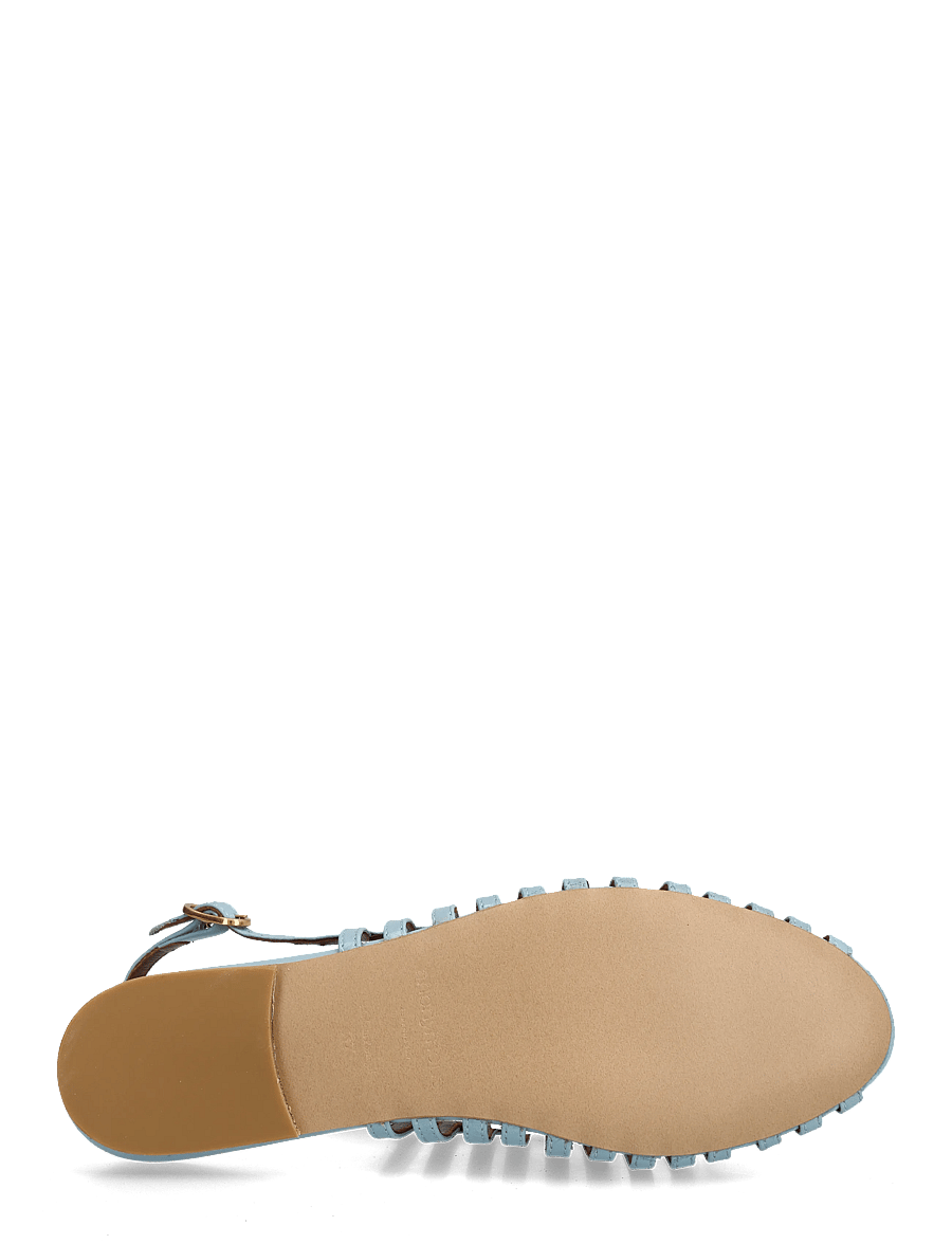 Anonymous Copenhagen - Carminho 10 - platta sandaler - crinkled polished goat porcelain blue - 4