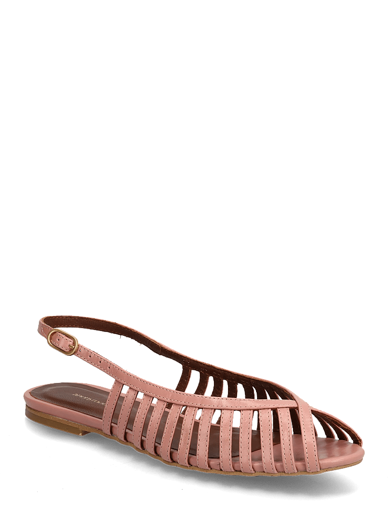 Anonymous Copenhagen - Carminho 10 - flache sandalen - crinkled polished goat misty coral - 0