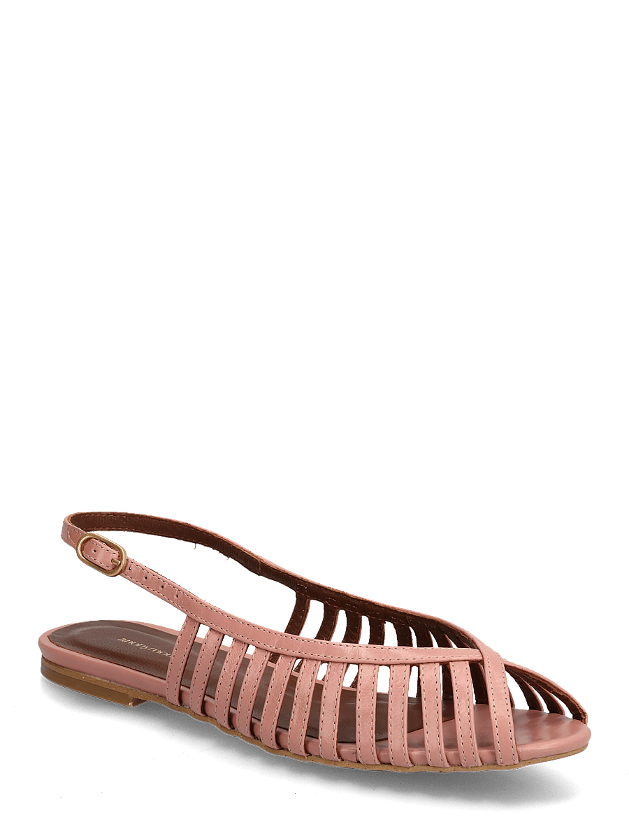 Anonymous Copenhagen - Carminho 10 - flat sandals - crinkled polished goat misty coral - 0