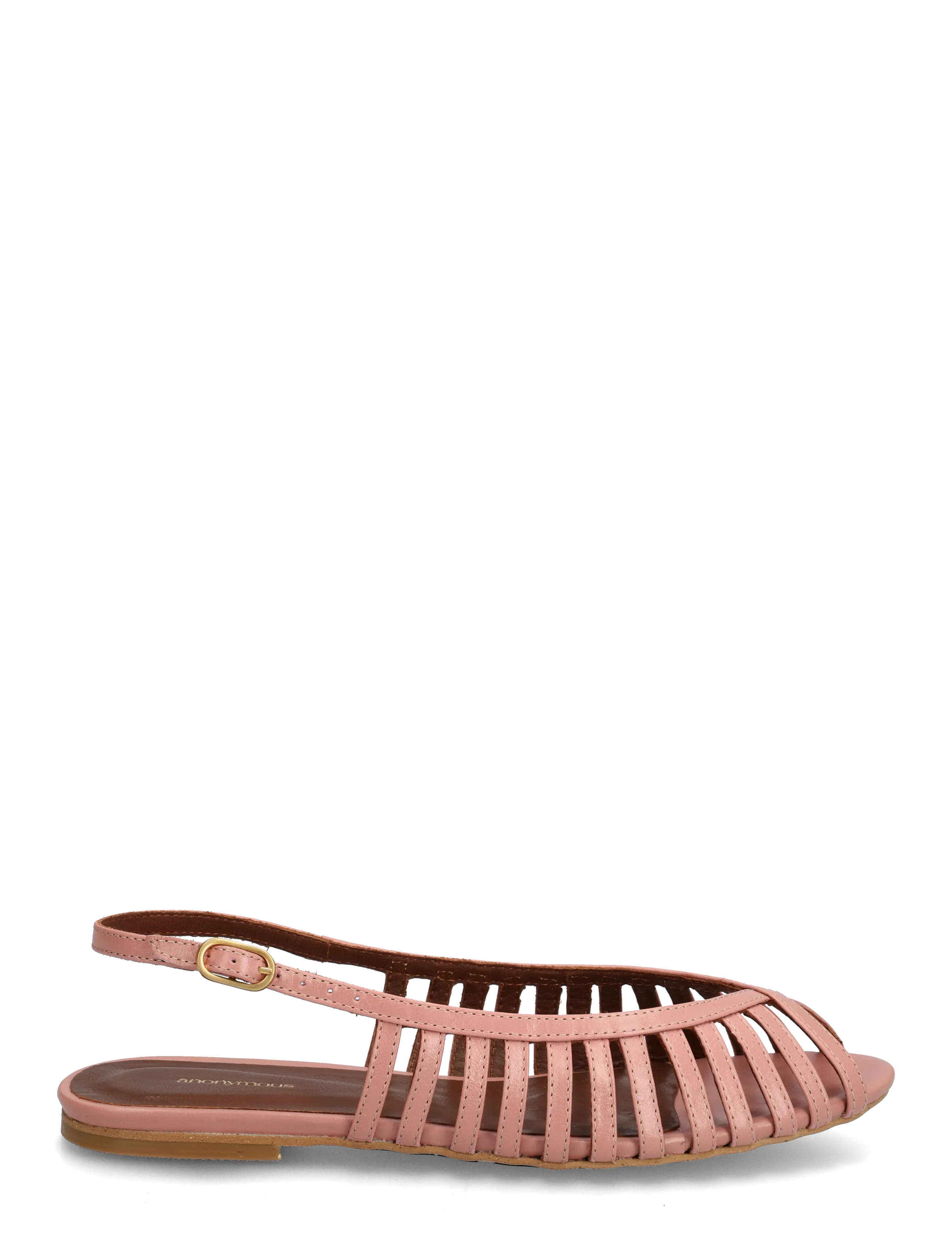 Anonymous Copenhagen - Carminho 10 - flat sandals - crinkled polished goat misty coral - 1