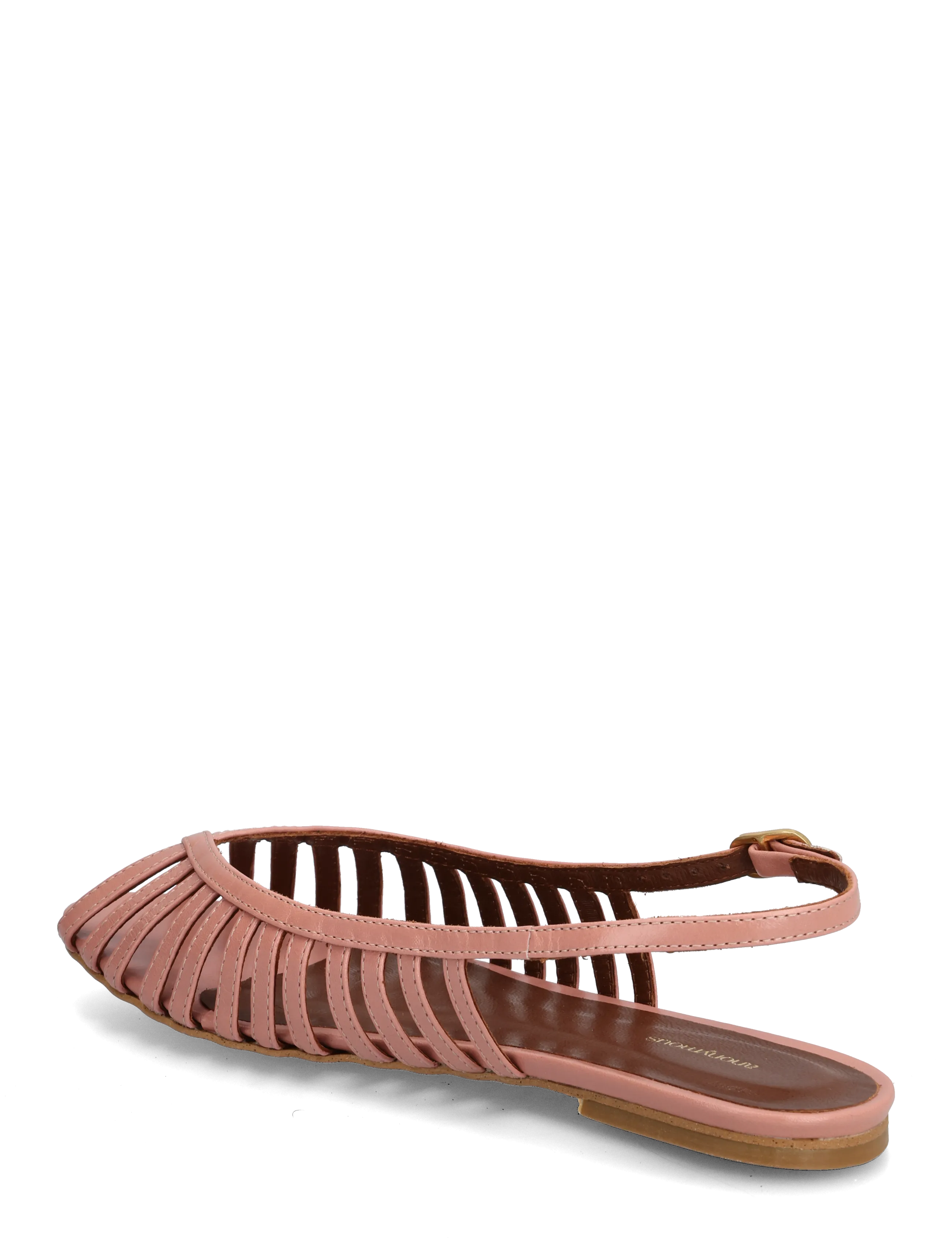Anonymous Copenhagen - Carminho 10 - flat sandals - crinkled polished goat misty coral - 2