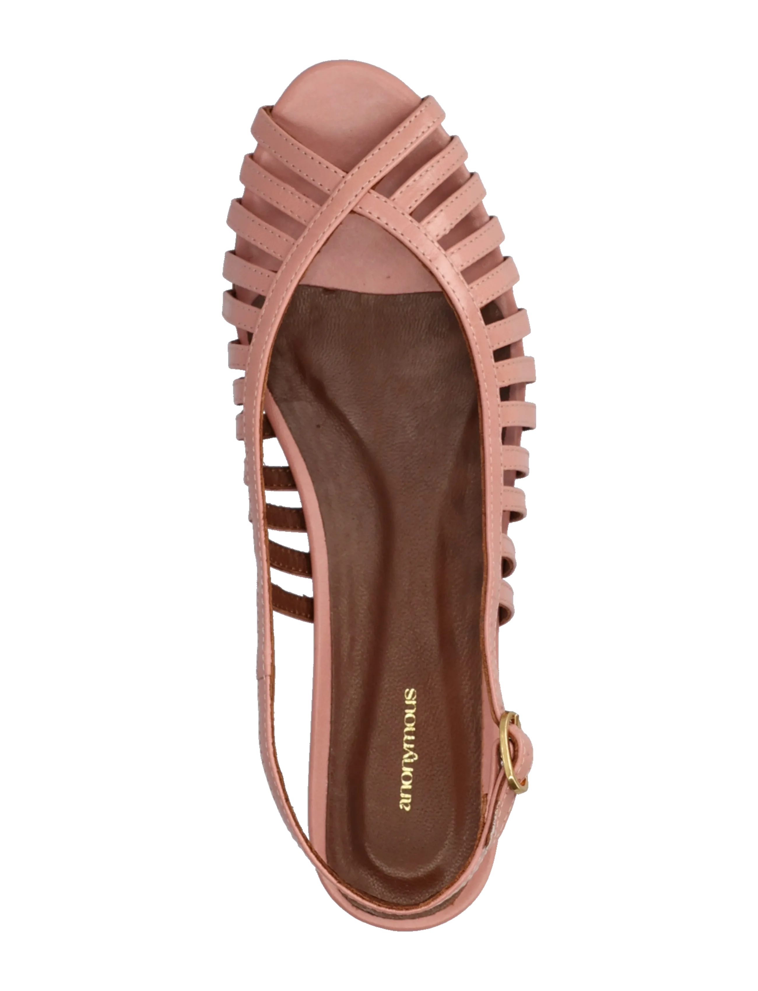 Anonymous Copenhagen - Carminho 10 - flat sandals - crinkled polished goat misty coral - 3