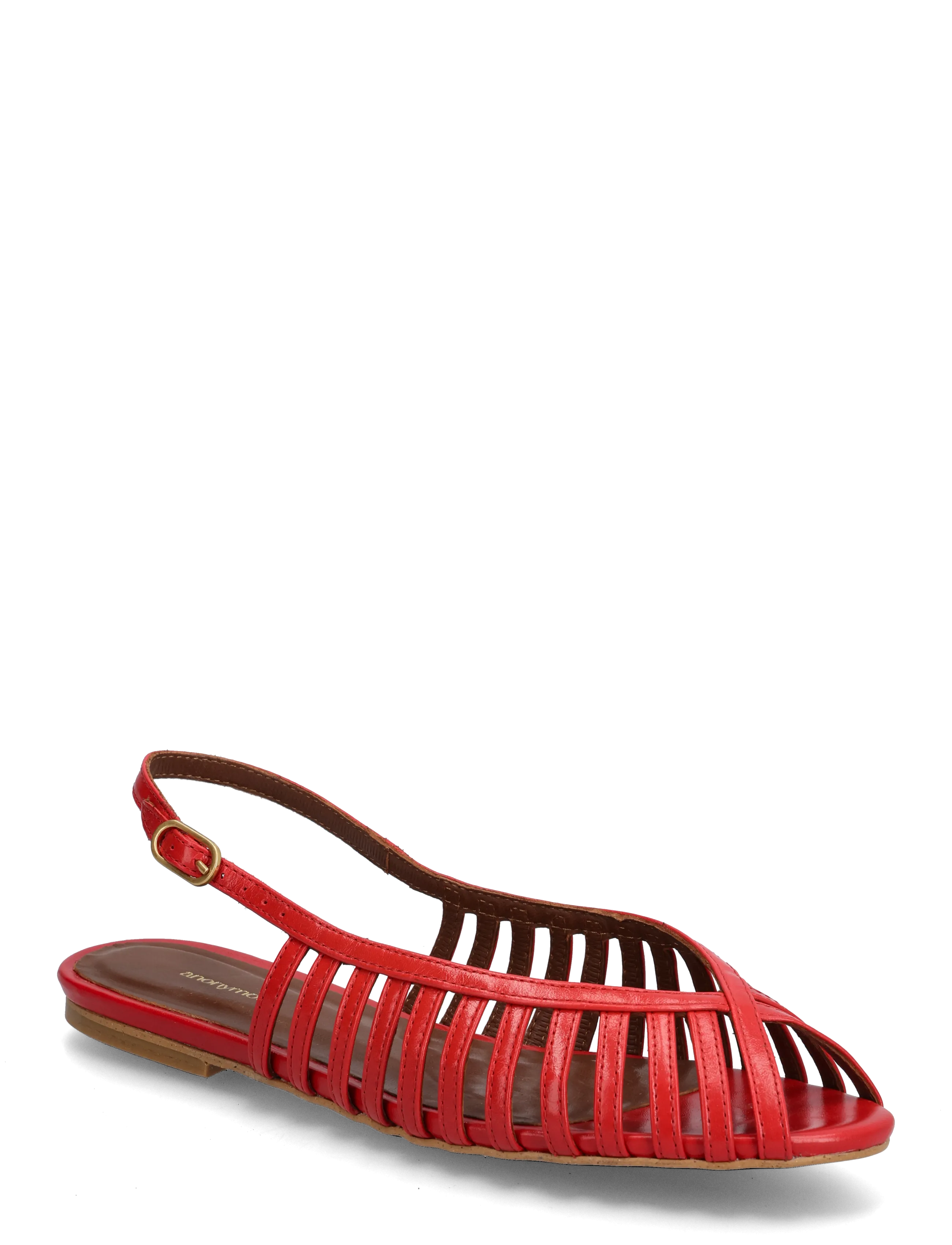 Anonymous Copenhagen Carminho 10 - Sandaler - CRINKLED POLISHED GOAT RUBY RED / red