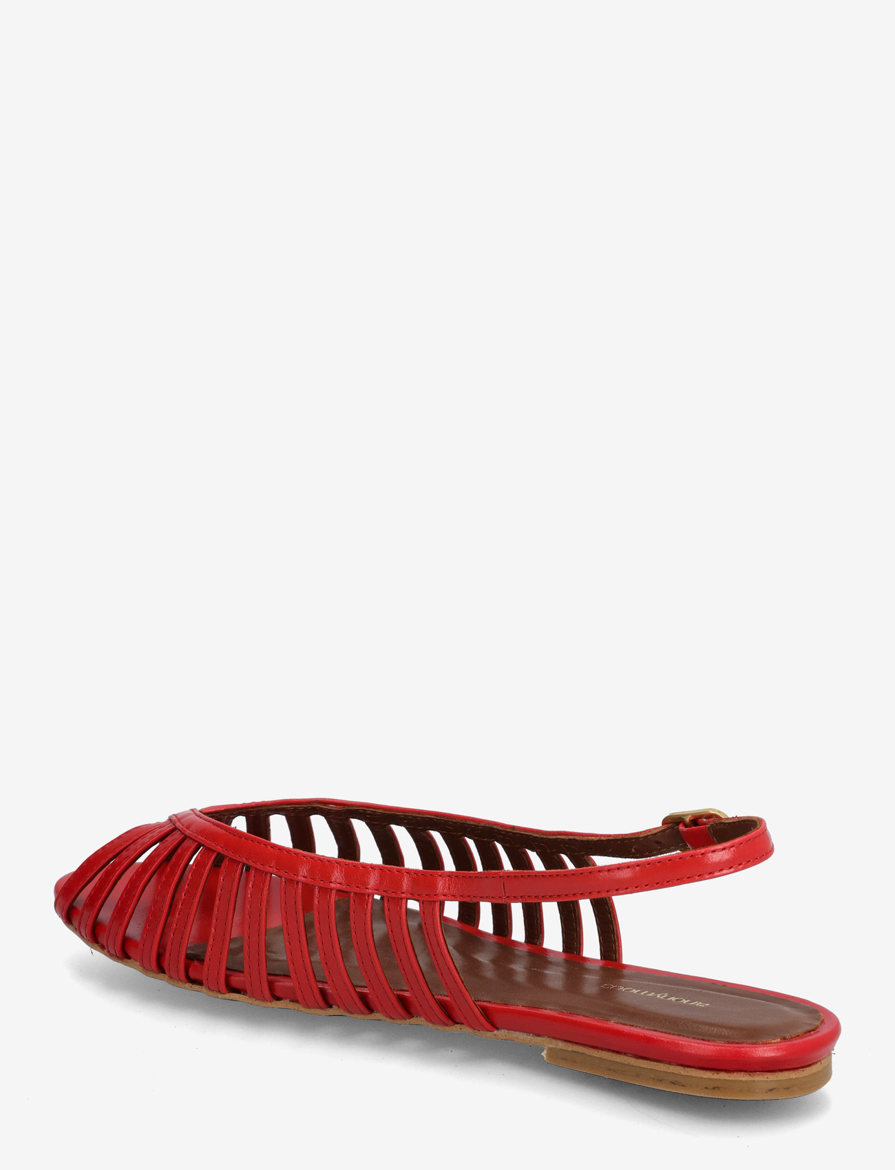 Anonymous Copenhagen - Carminho 10 - flade sandaler - crinkled polished goat ruby red - 2