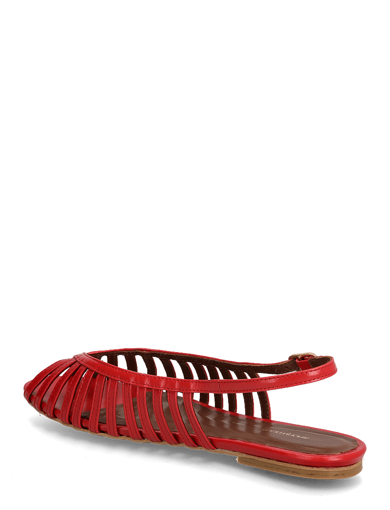 Anonymous Copenhagen - Carminho 10 - flade sandaler - crinkled polished goat ruby red - 2