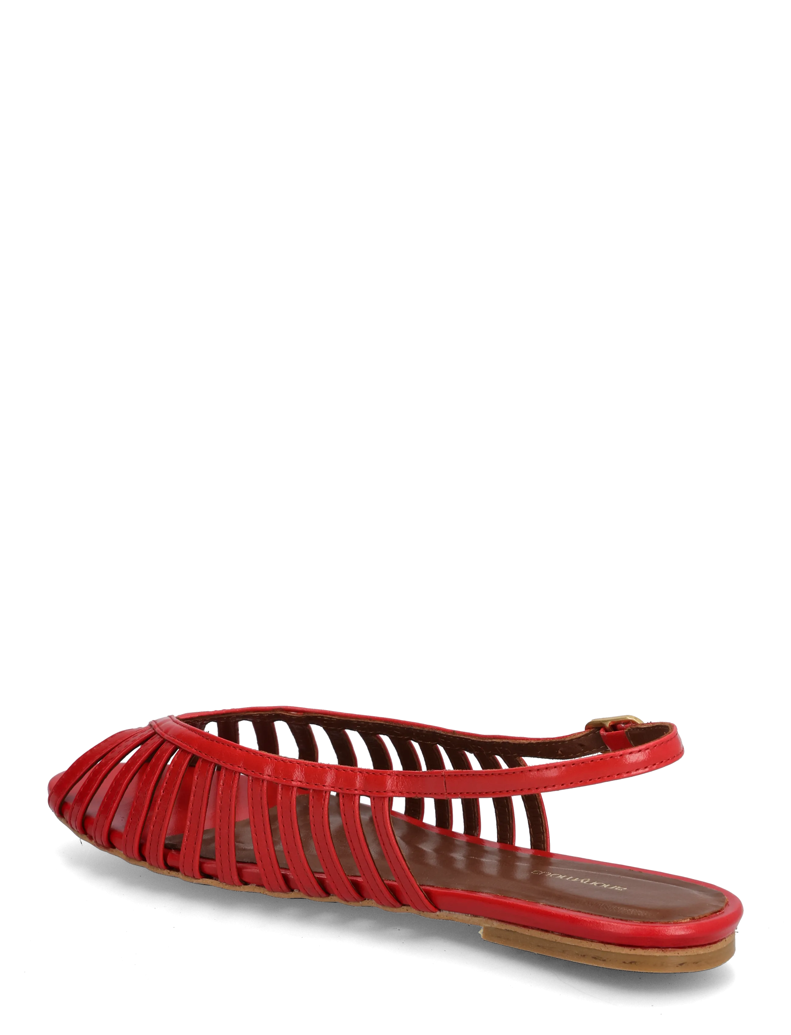 Anonymous Copenhagen - Carminho 10 - flade sandaler - crinkled polished goat ruby red - 2