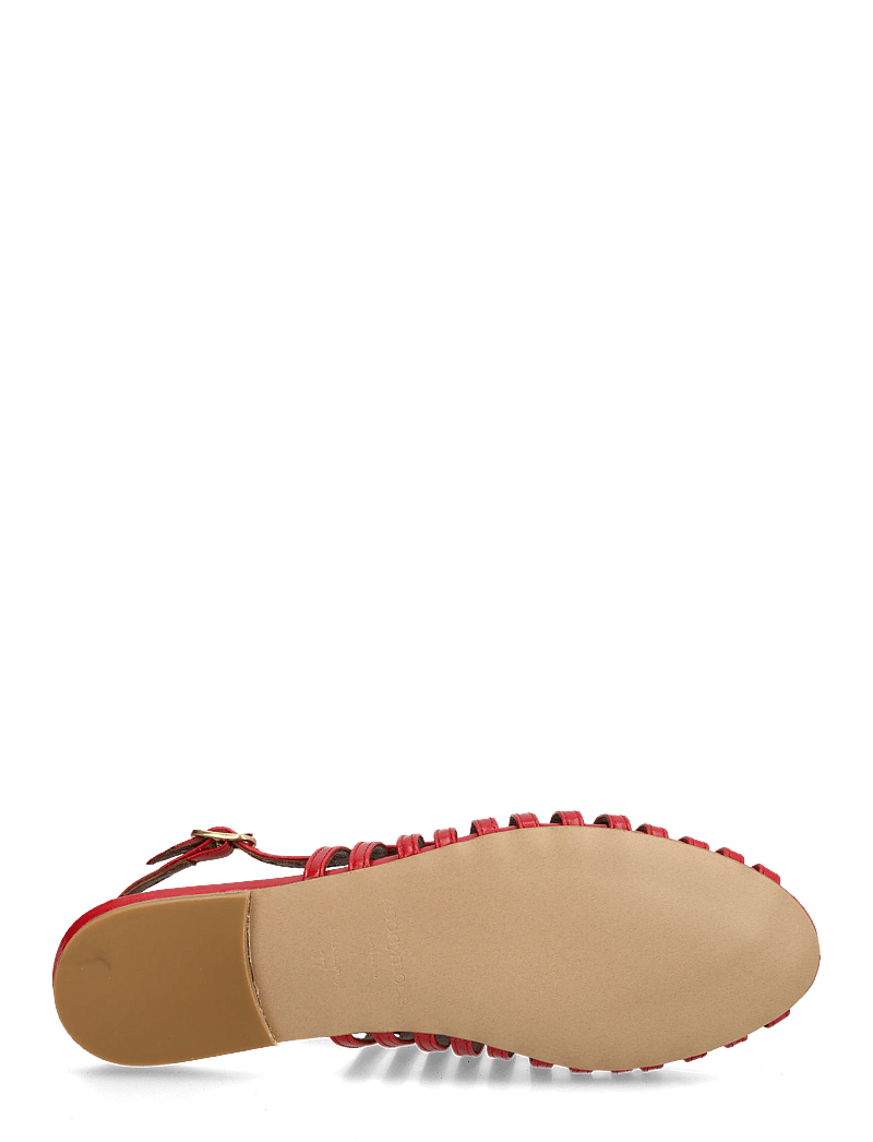 Anonymous Copenhagen - Carminho 10 - flade sandaler - crinkled polished goat ruby red - 4