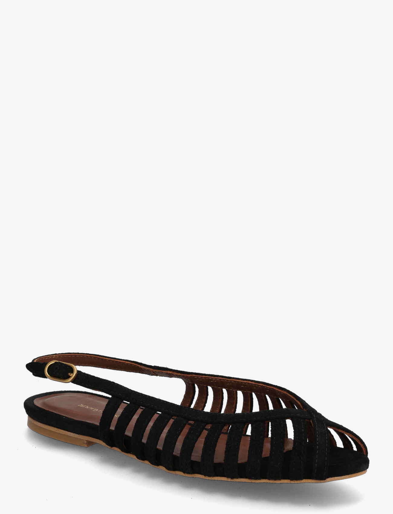 Anonymous Copenhagen - Carminho 10 - flade sandaler - calf suede black - 0