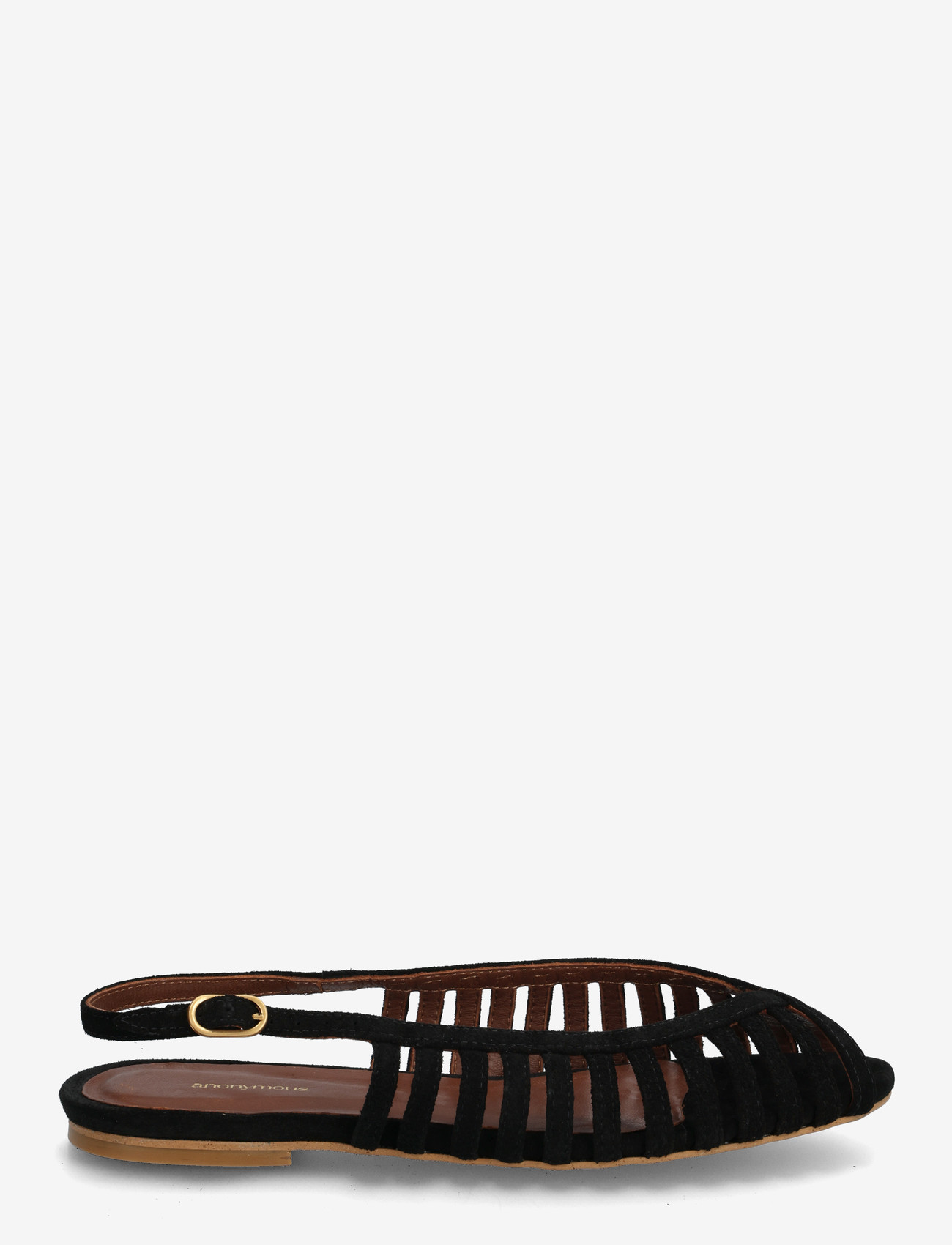 Anonymous Copenhagen - Carminho 10 - flade sandaler - calf suede black - 1
