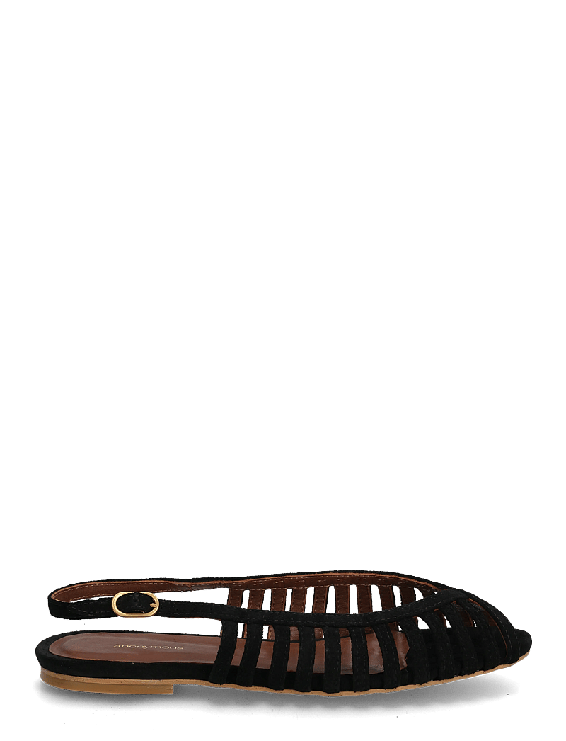 Anonymous Copenhagen - Carminho 10 - flade sandaler - calf suede black - 1