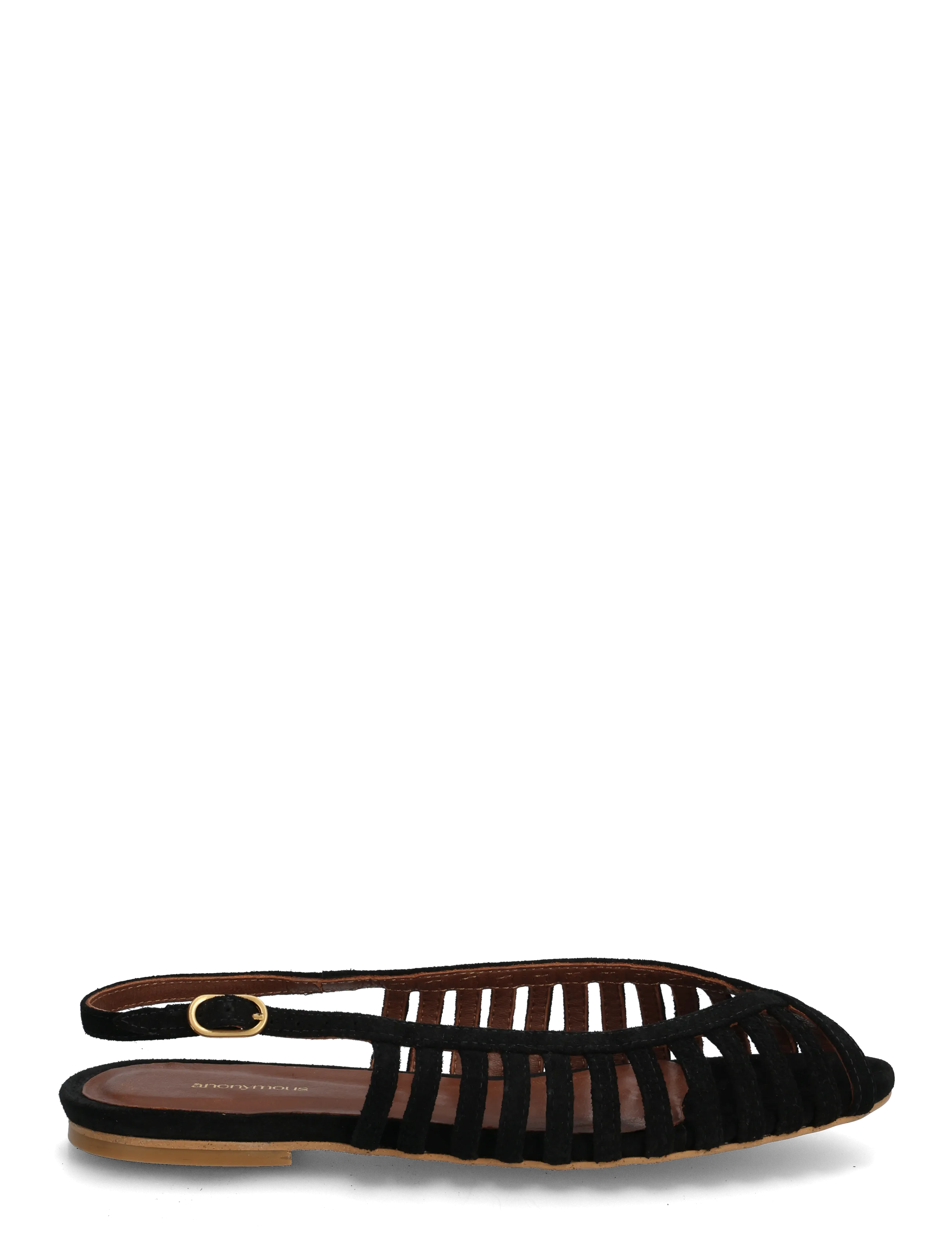 Anonymous Copenhagen - Carminho 10 - flat sandals - calf suede black - 1