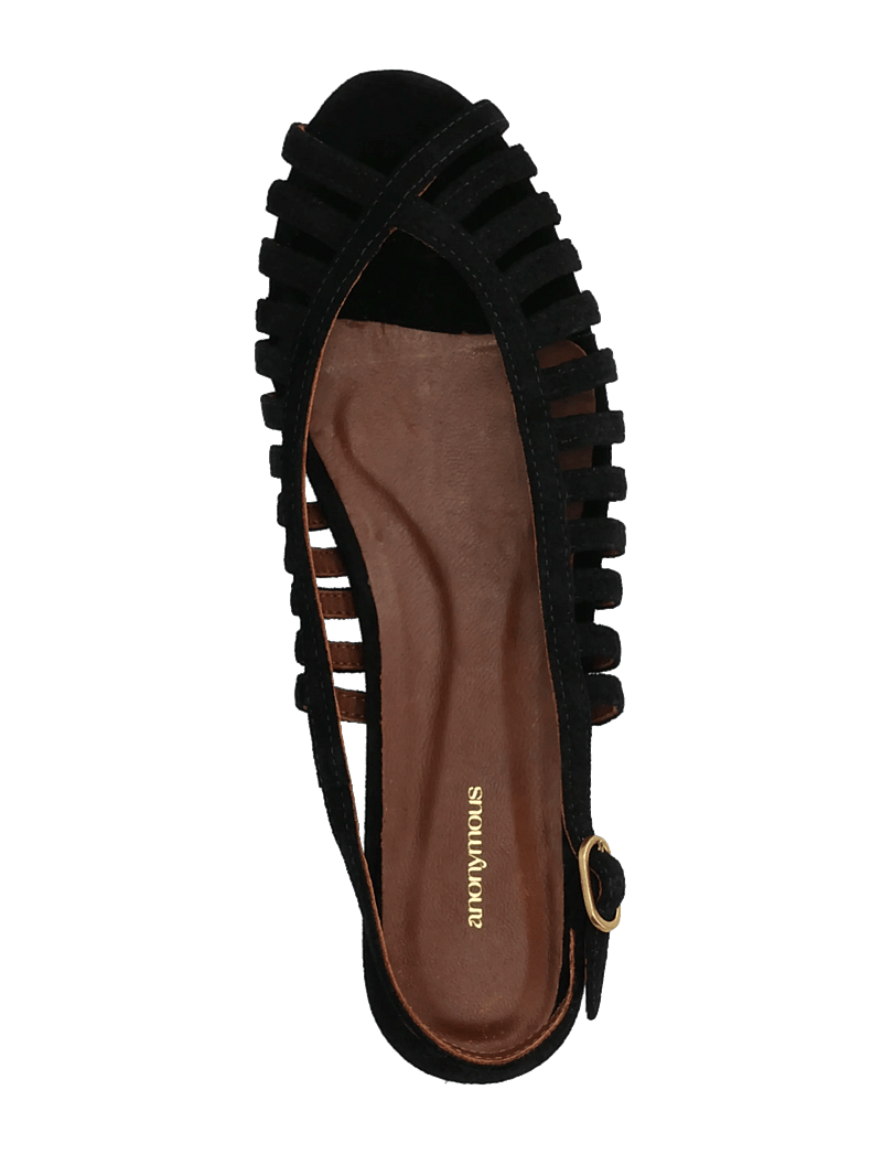 Anonymous Copenhagen - Carminho 10 - flade sandaler - calf suede black - 3