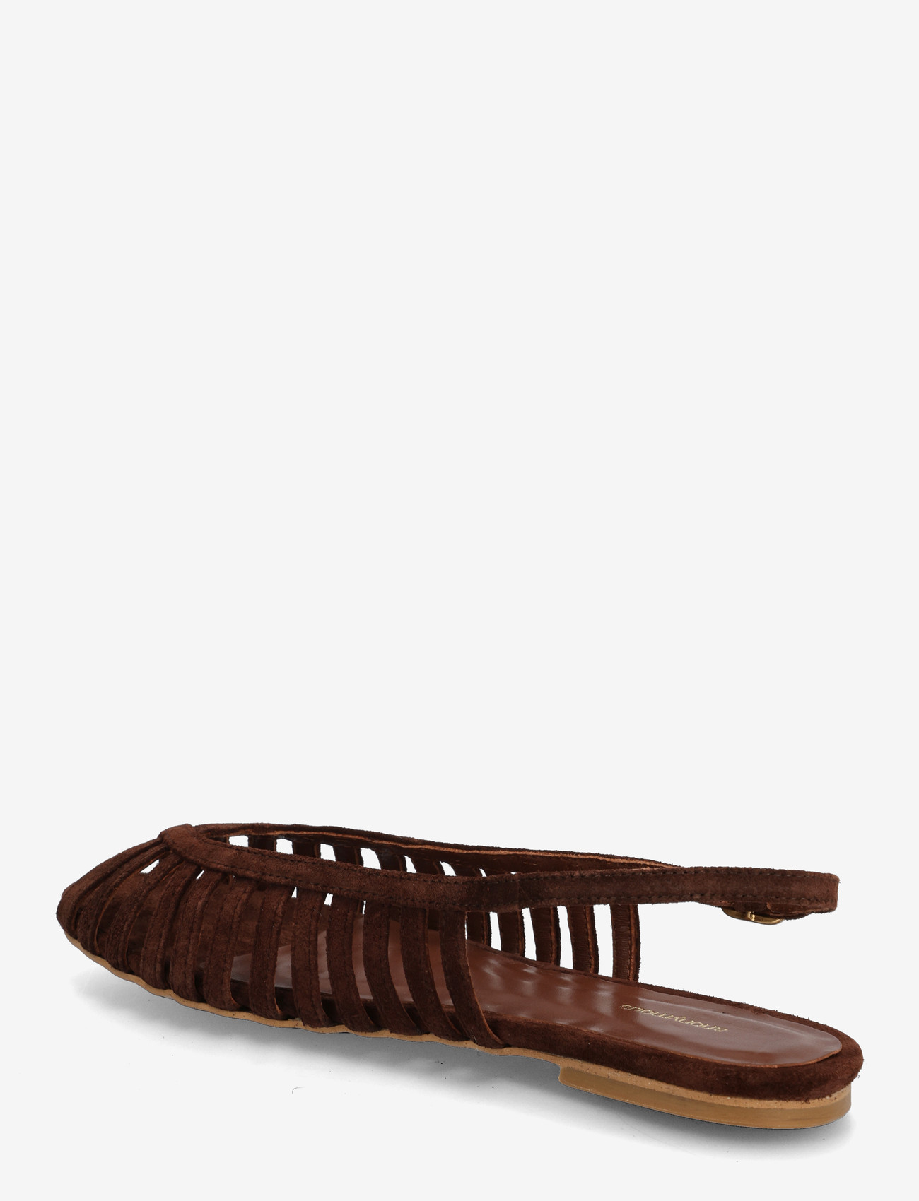 Anonymous Copenhagen - Carminho 10 - flat sandals - calf suede chocolate - 2