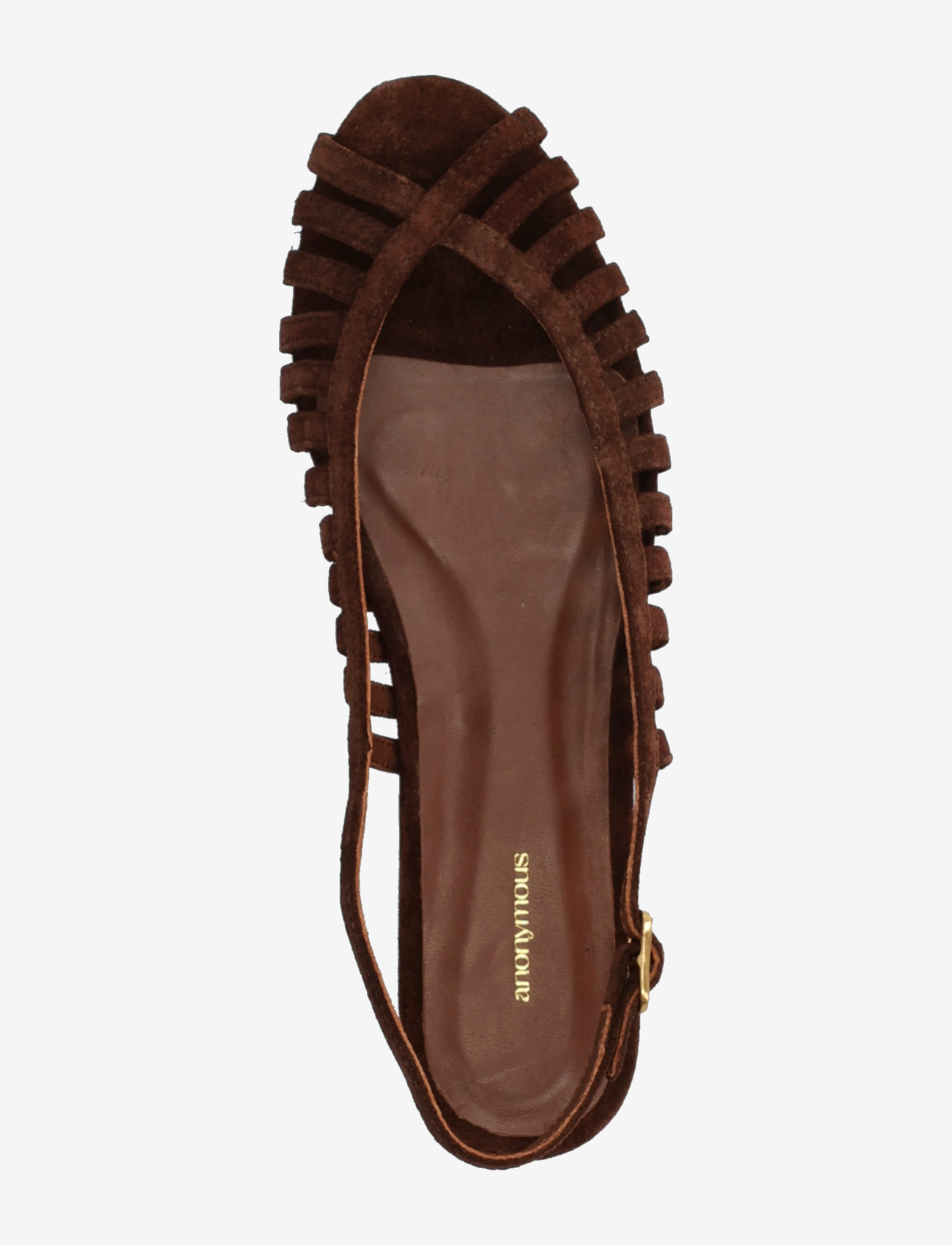 Anonymous Copenhagen - Carminho 10 - flat sandals - calf suede chocolate - 3