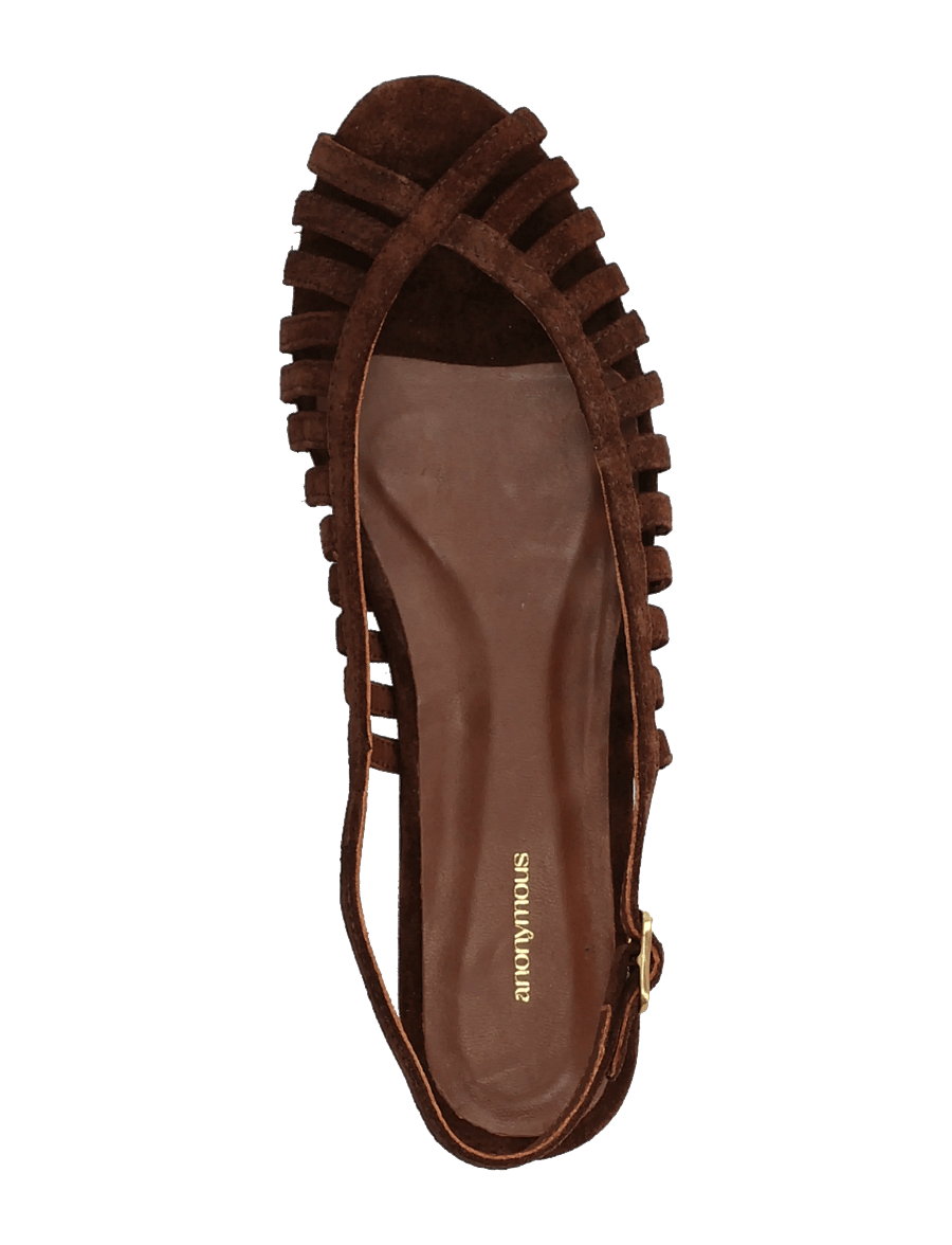 Anonymous Copenhagen - Carminho 10 - kontsata sandaalid - calf suede chocolate - 3