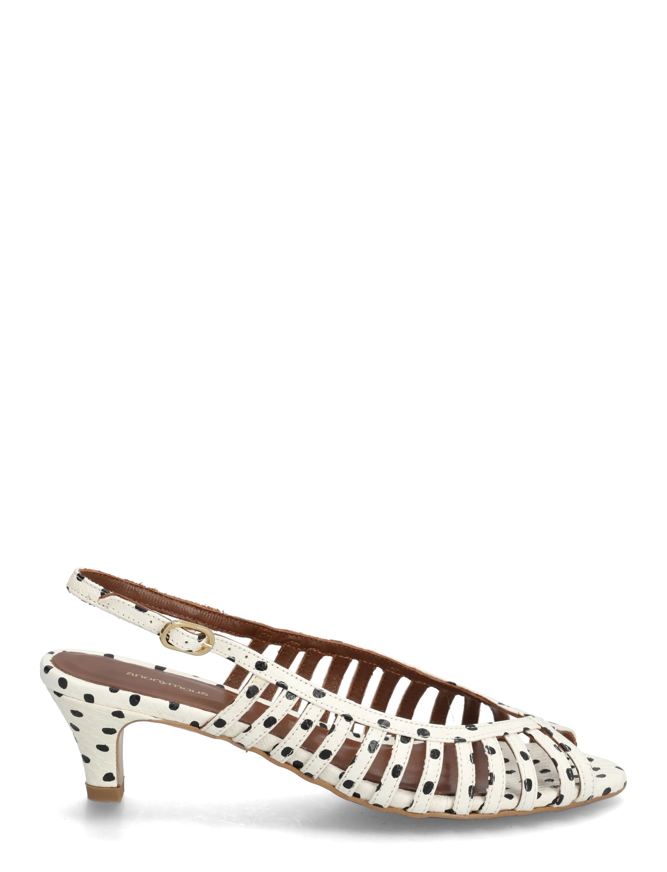 Anonymous Copenhagen - Carminho 40 stiletto - confirmation - spotted snake calf white sand - 1
