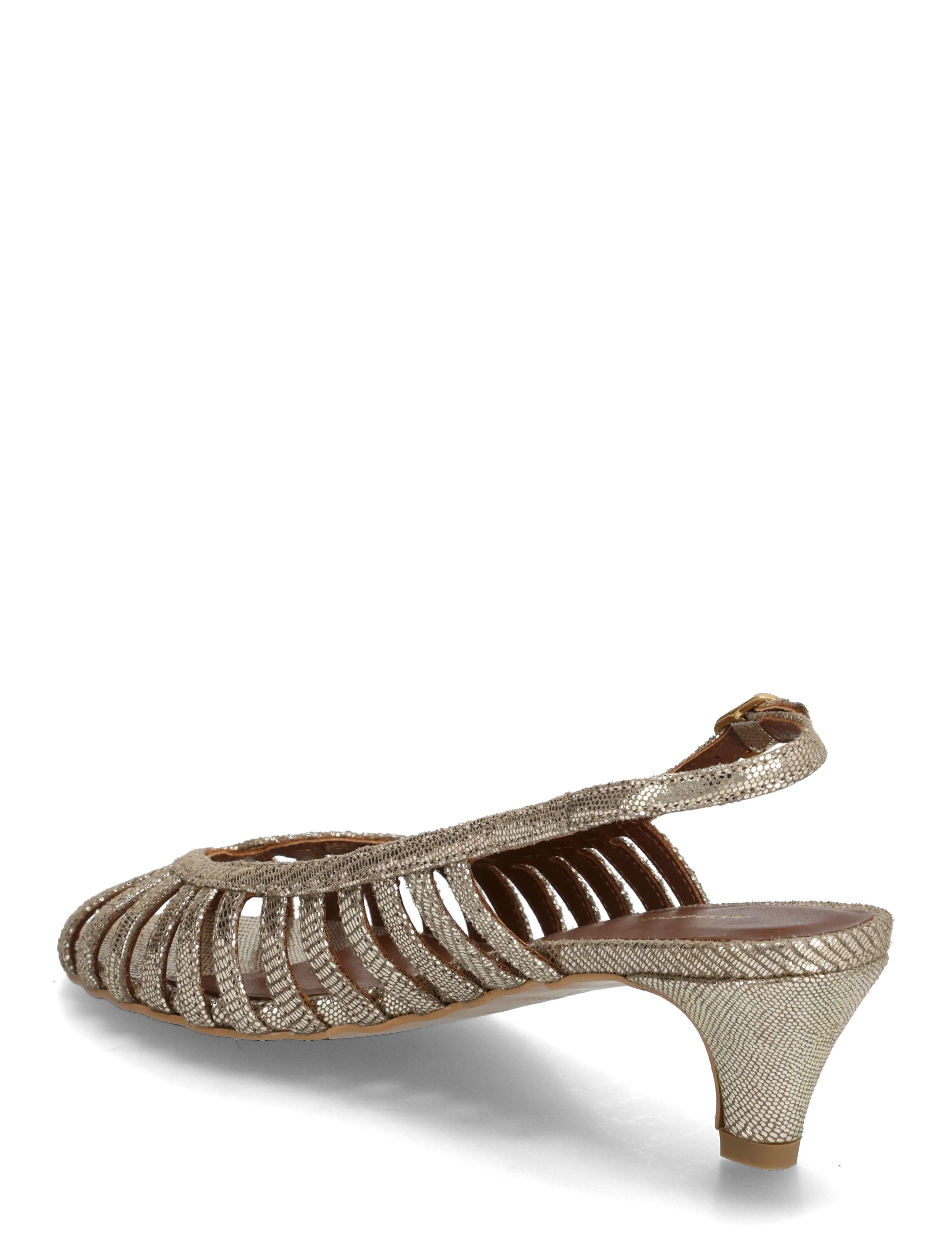 Anonymous Copenhagen - Carminho 40 stiletto - konfirmationstøj - lizard metallic goat vintage champagne - 2