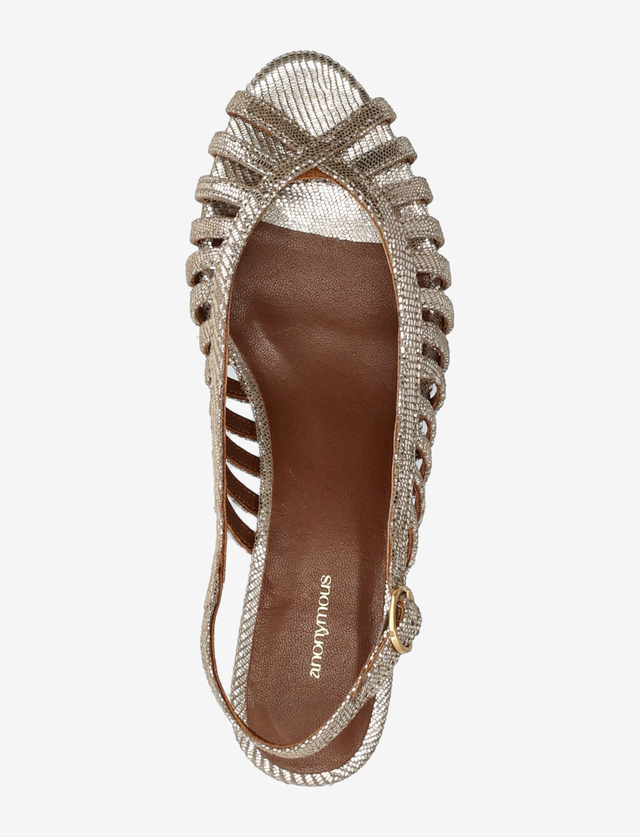 Anonymous Copenhagen - Carminho 40 stiletto - confirmation - lizard metallic goat vintage champagne - 3