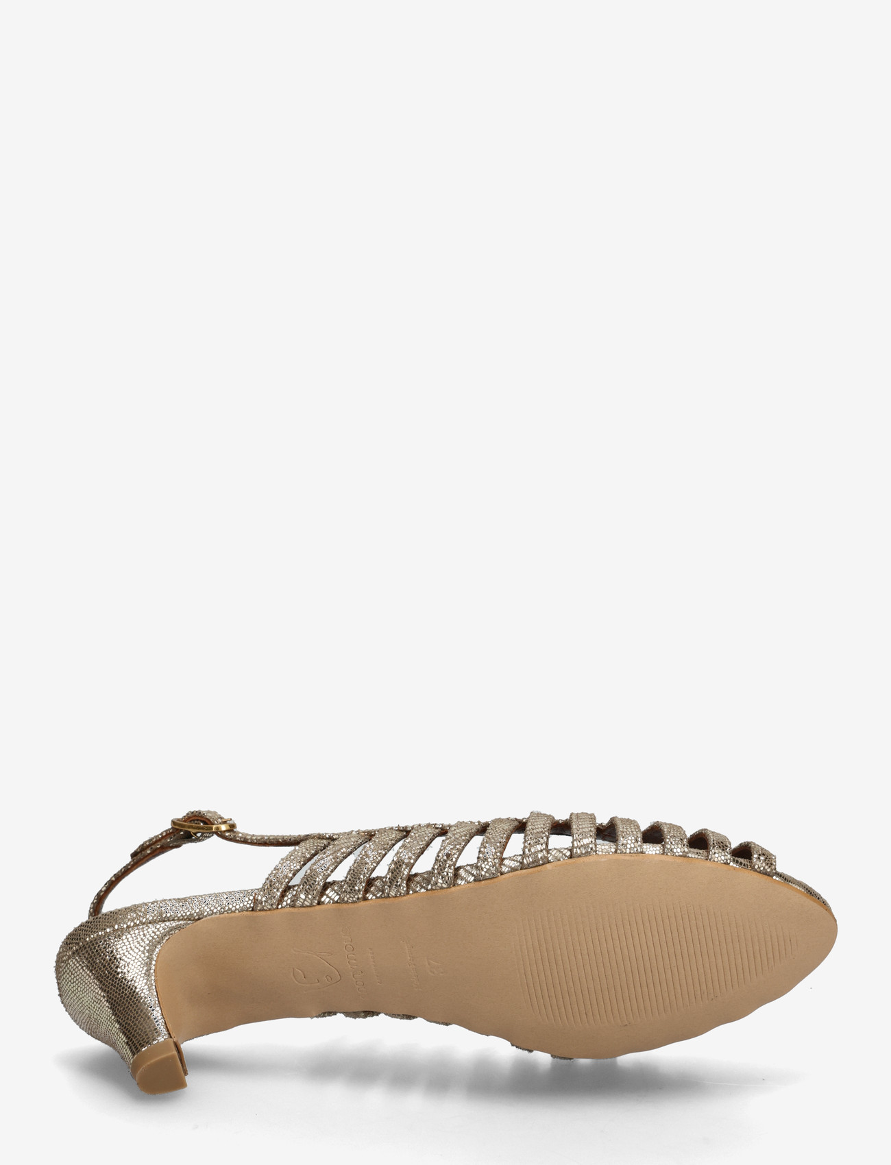 Anonymous Copenhagen - Carminho 40 stiletto - confirmation - lizard metallic goat vintage champagne - 4