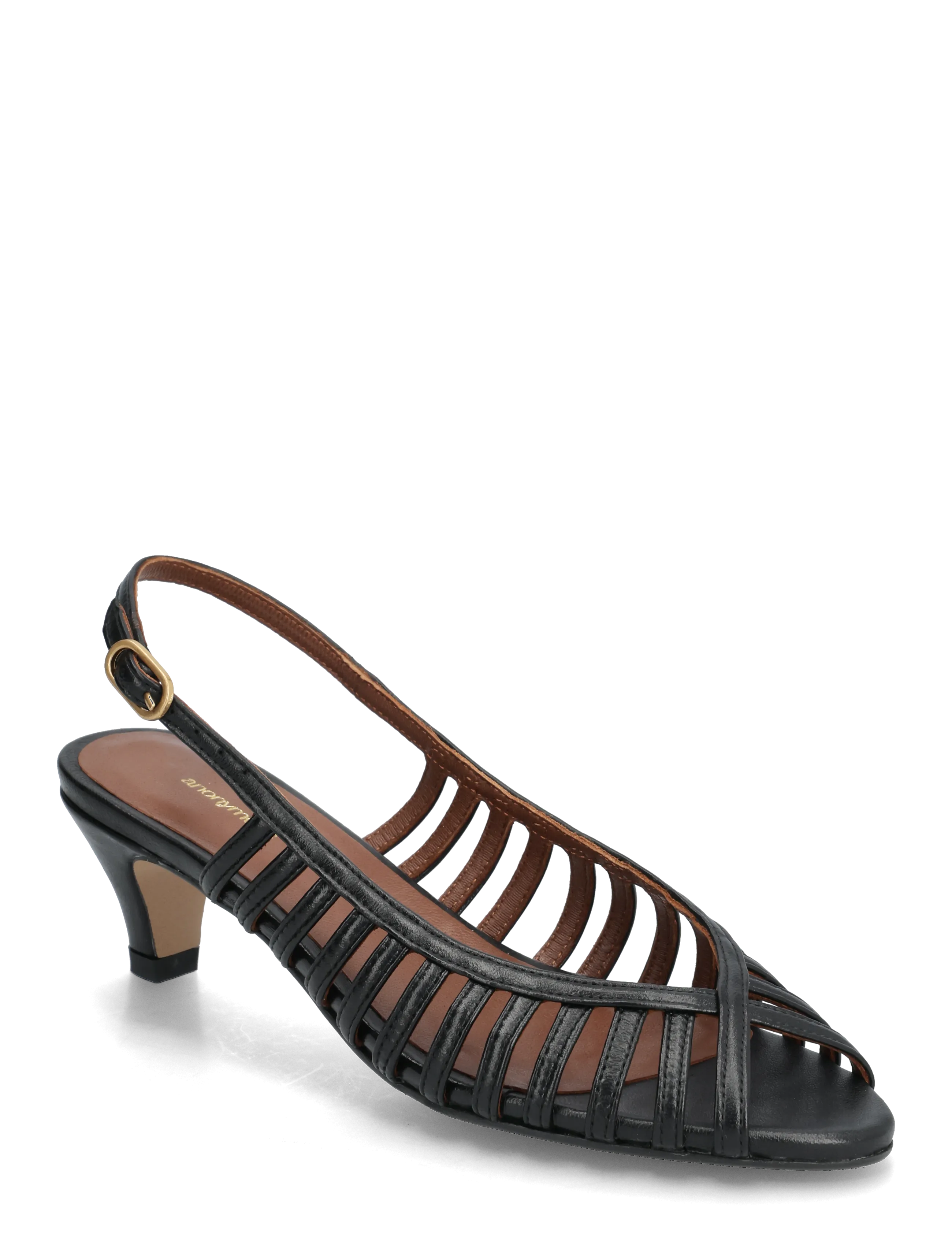 Anonymous Copenhagen Carminho 40 stiletto - Sandaler - SHINY LAMB BLACK / black