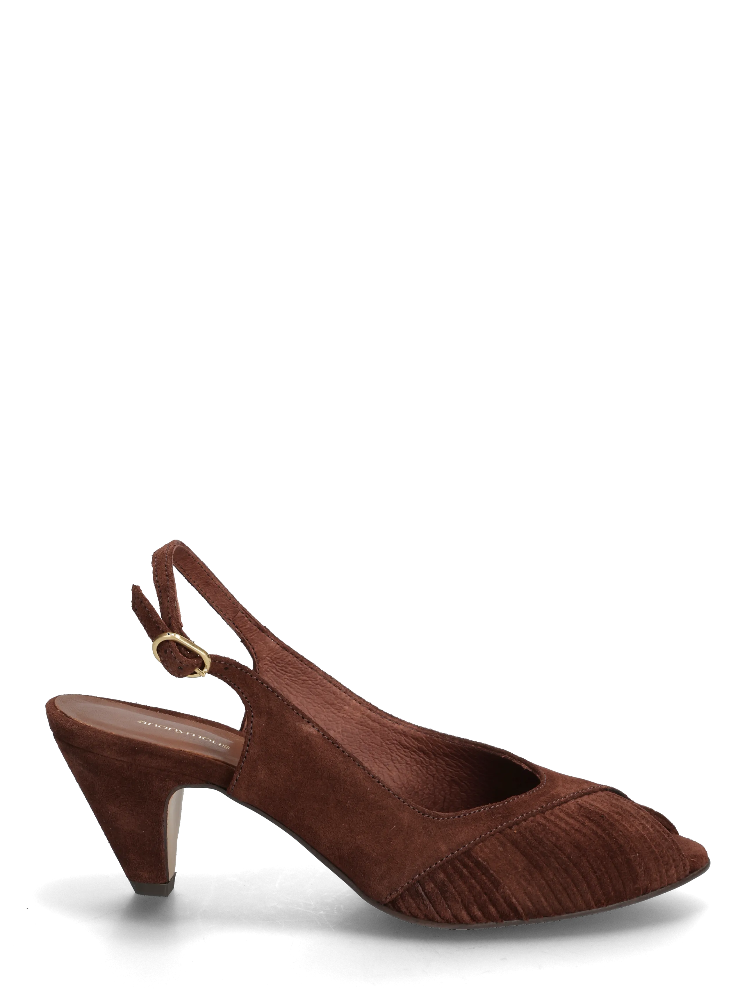 Anonymous Copenhagen - Cassandra 50 stiletto - slingbacks mit absatz - calf suede chocolate - 1