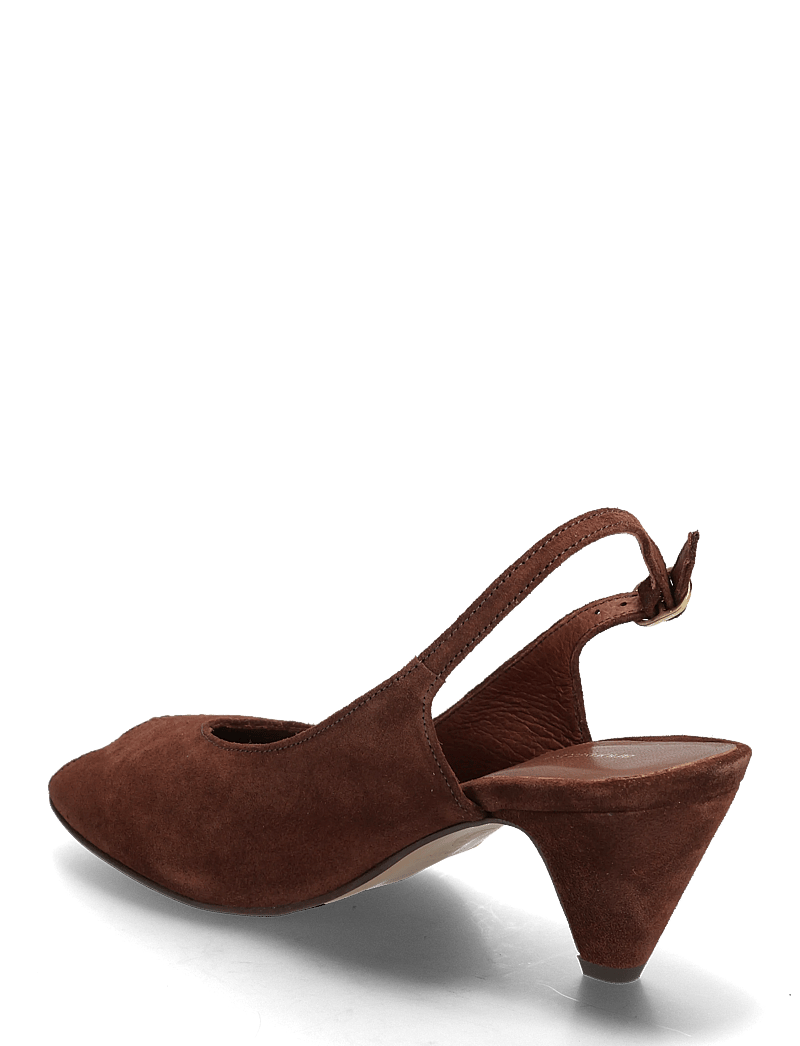 Anonymous Copenhagen - Cassandra 50 stiletto - högklackade slingbacks - calf suede chocolate - 2
