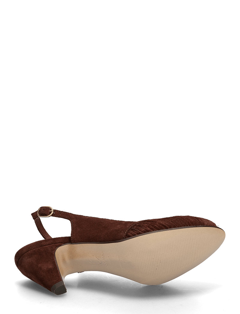 Anonymous Copenhagen - Cassandra 50 stiletto - högklackade slingbacks - calf suede chocolate - 4
