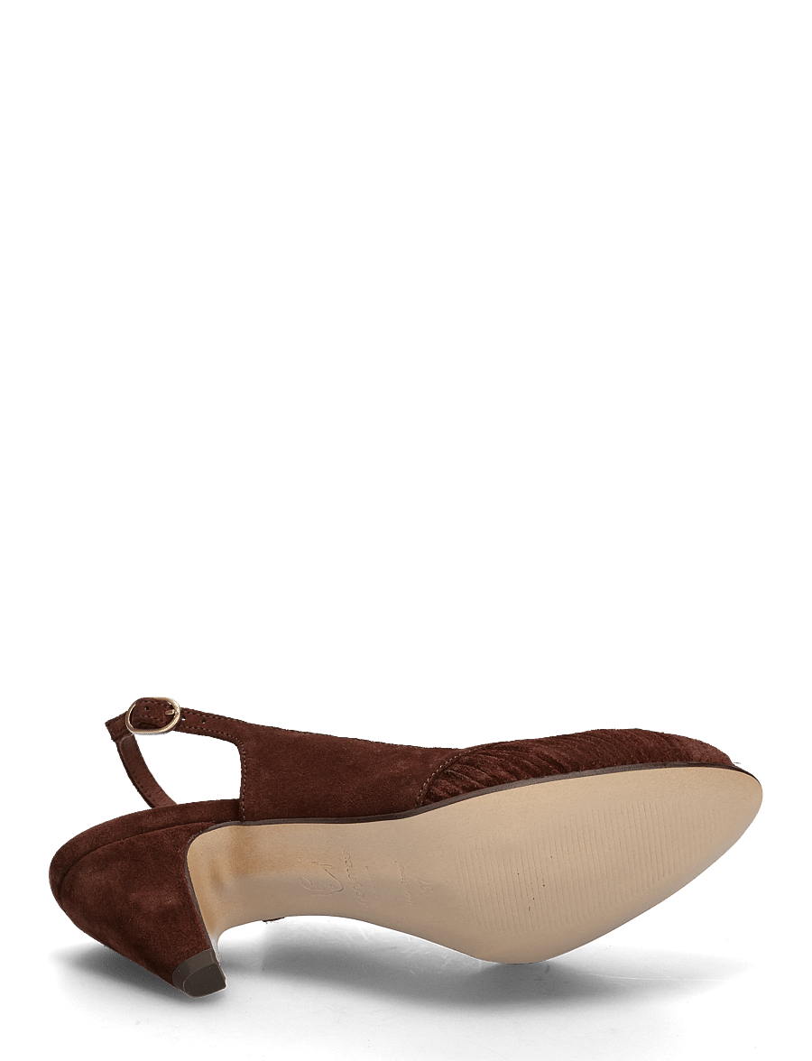 Anonymous Copenhagen - Cassandra 50 stiletto - slingbacks mit absatz - calf suede chocolate - 4