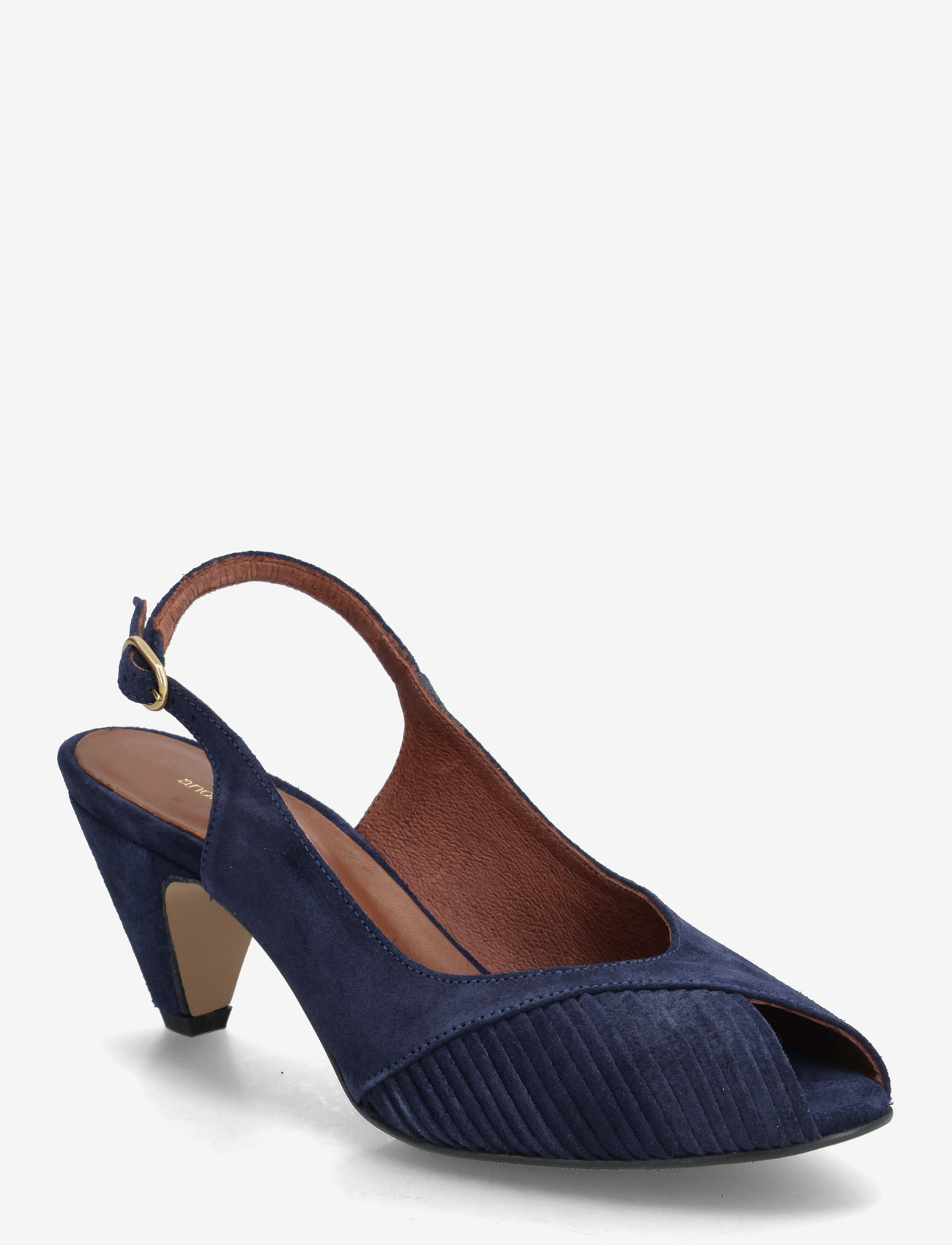 Anonymous Copenhagen - Cassandra 50 stiletto - högklackade slingbacks - calf suede ink blue - 0