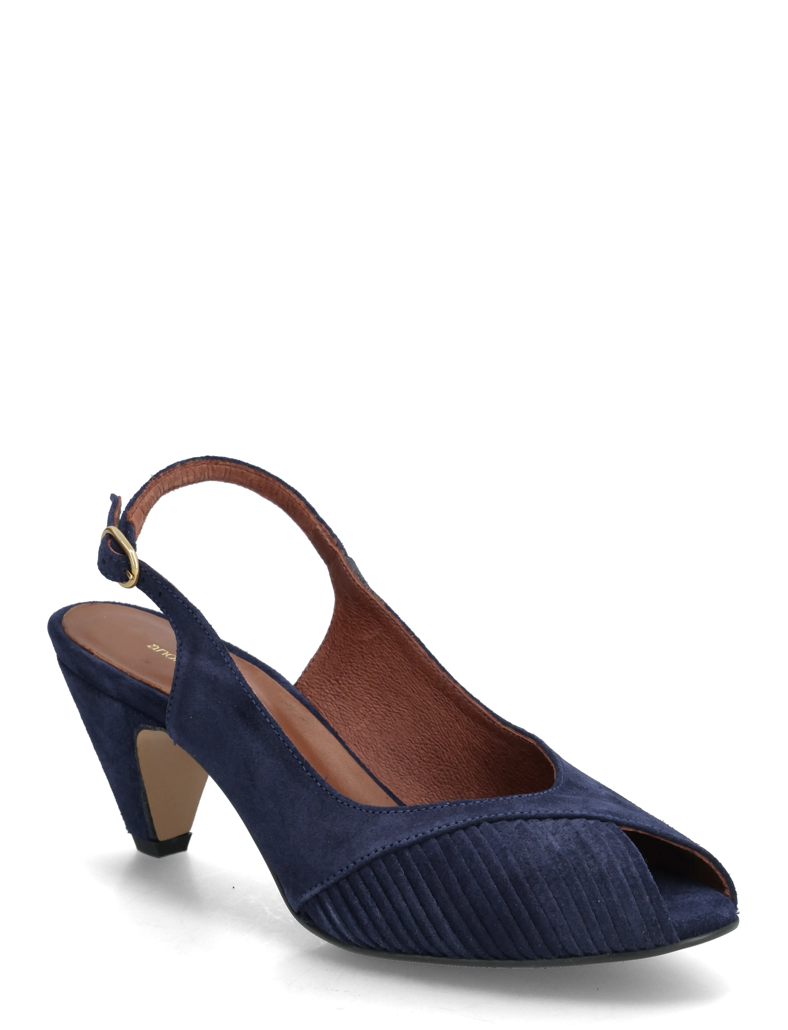Anonymous Copenhagen Cassandra 50 stiletto - Slingbacks mit Absatz - CALF SUEDE INK BLUE / navy