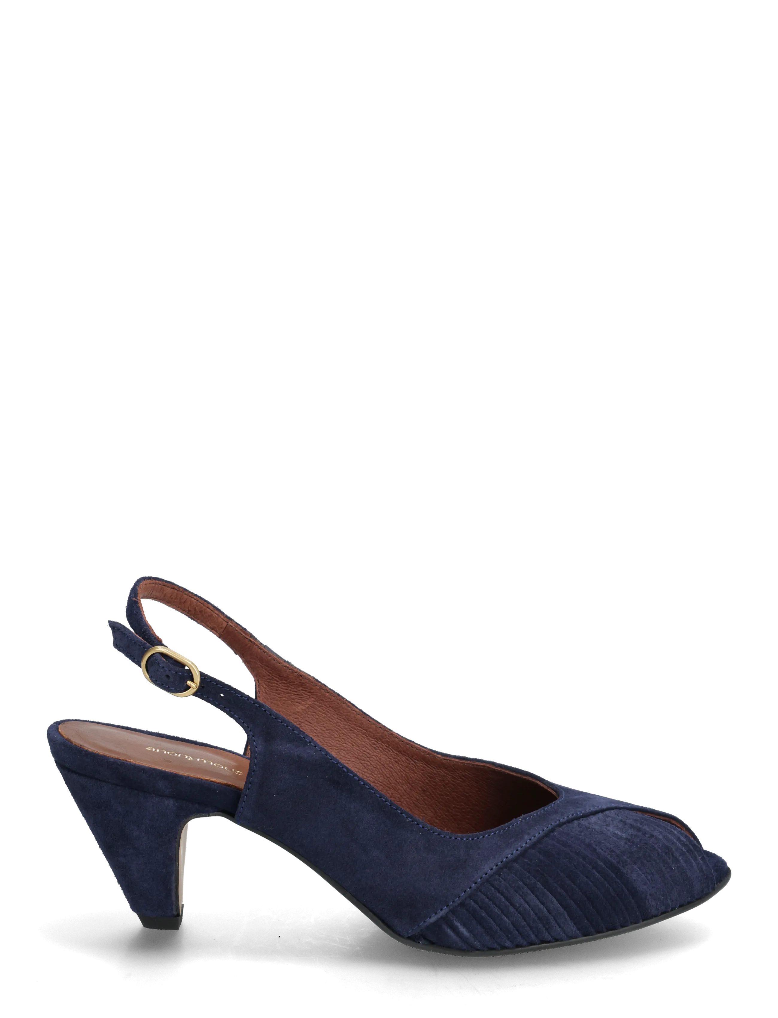 Anonymous Copenhagen - Cassandra 50 stiletto - slingbacks mit absatz - calf suede ink blue - 1