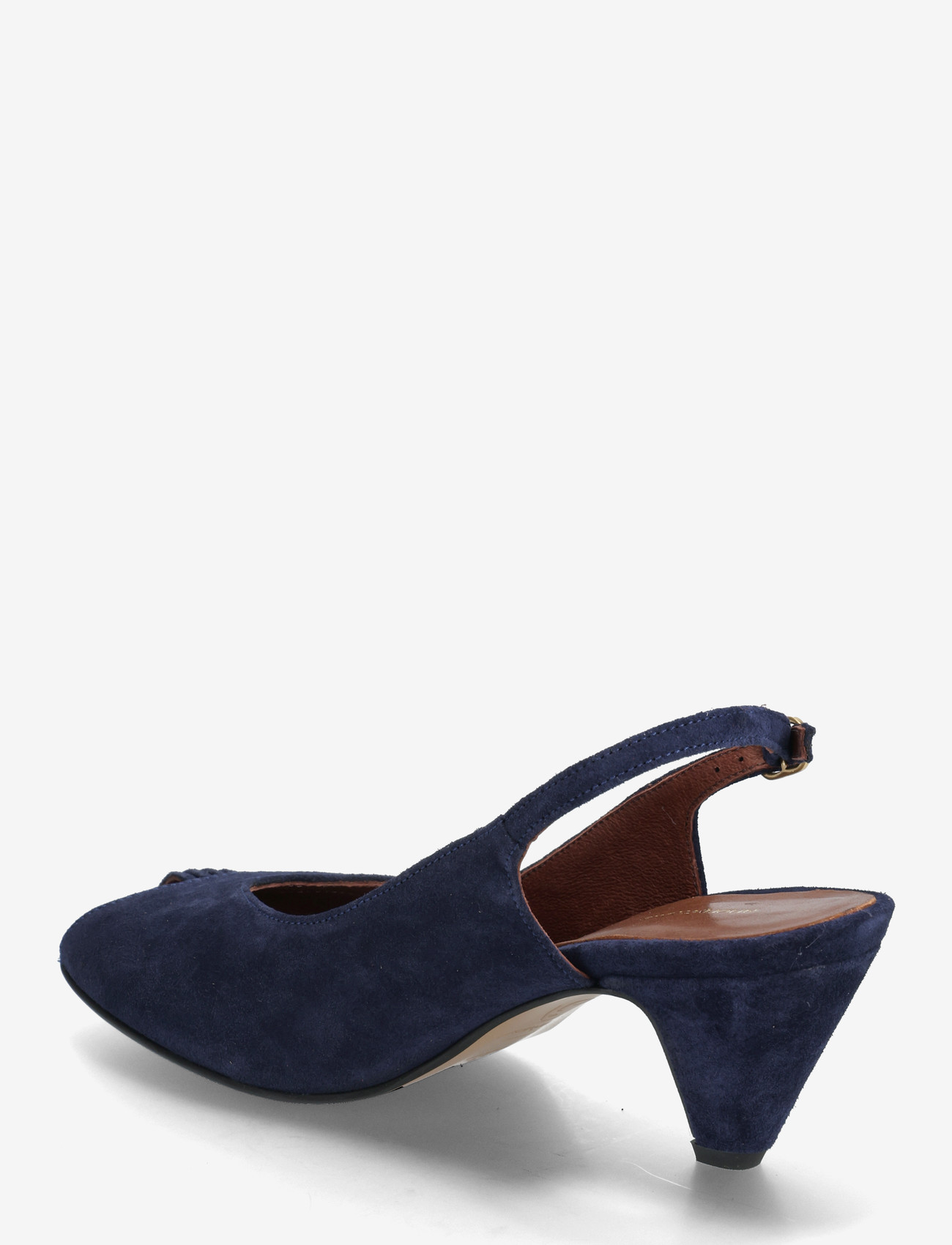 Anonymous Copenhagen - Cassandra 50 stiletto - högklackade slingbacks - calf suede ink blue - 2
