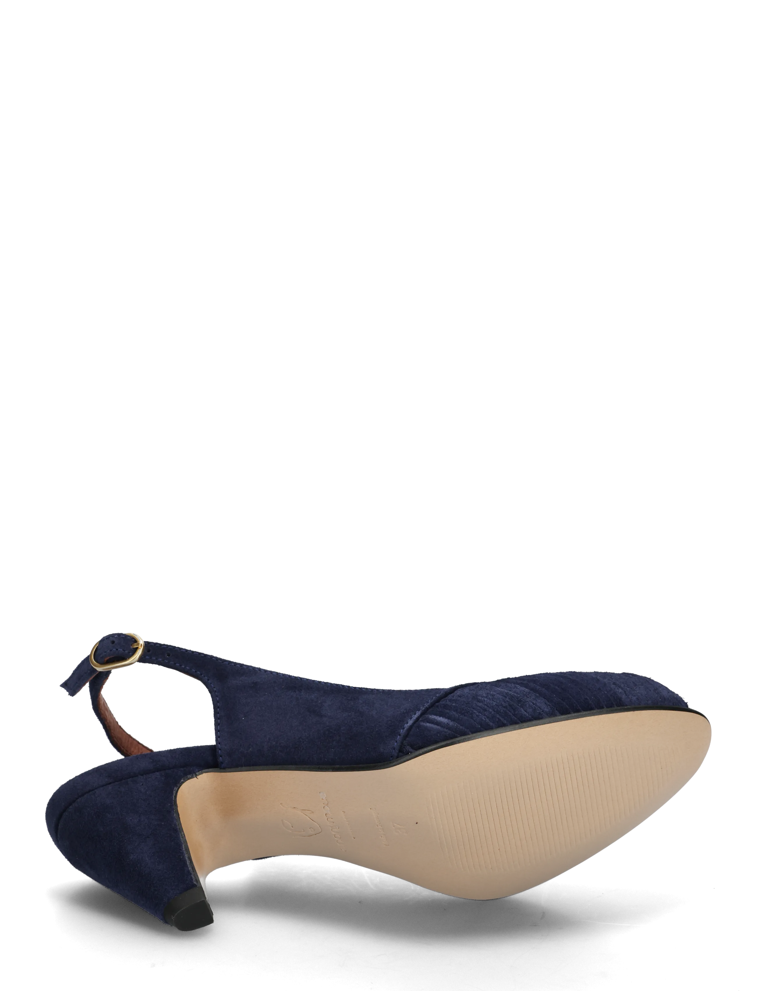 Anonymous Copenhagen - Cassandra 50 stiletto - slingbacks mit absatz - calf suede ink blue - 4
